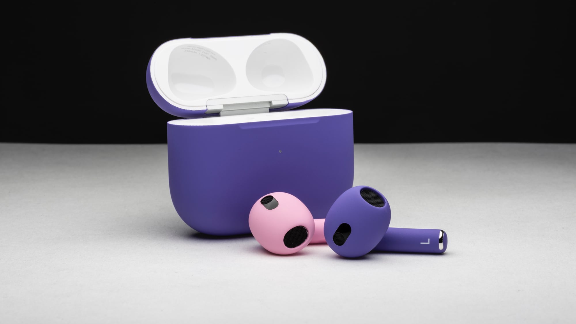 colorware airpods purple pink