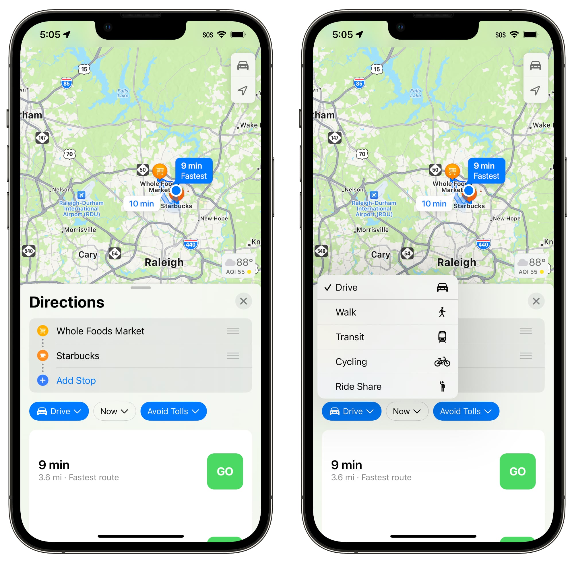 ios 16 maps interface