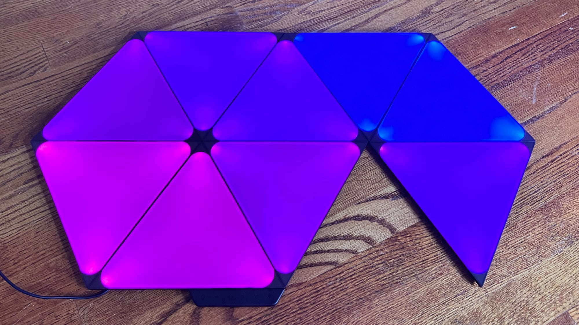 nanoleaf black panels purple