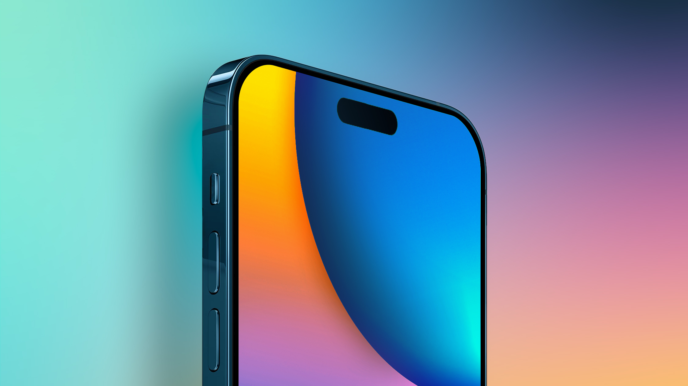 iPhone 14 multicolored feature single pill