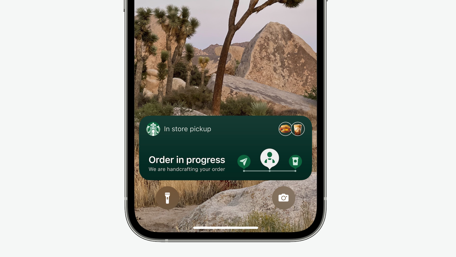 ios 16 live activities starbucks