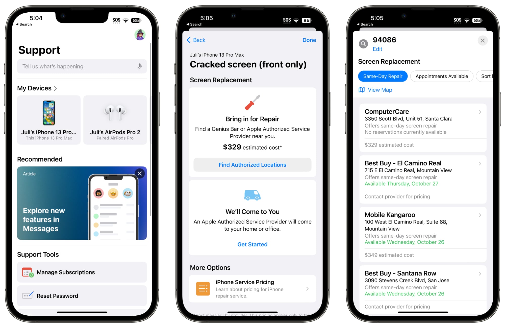 Apple Support App Gains New Look and Revamped Reservation System