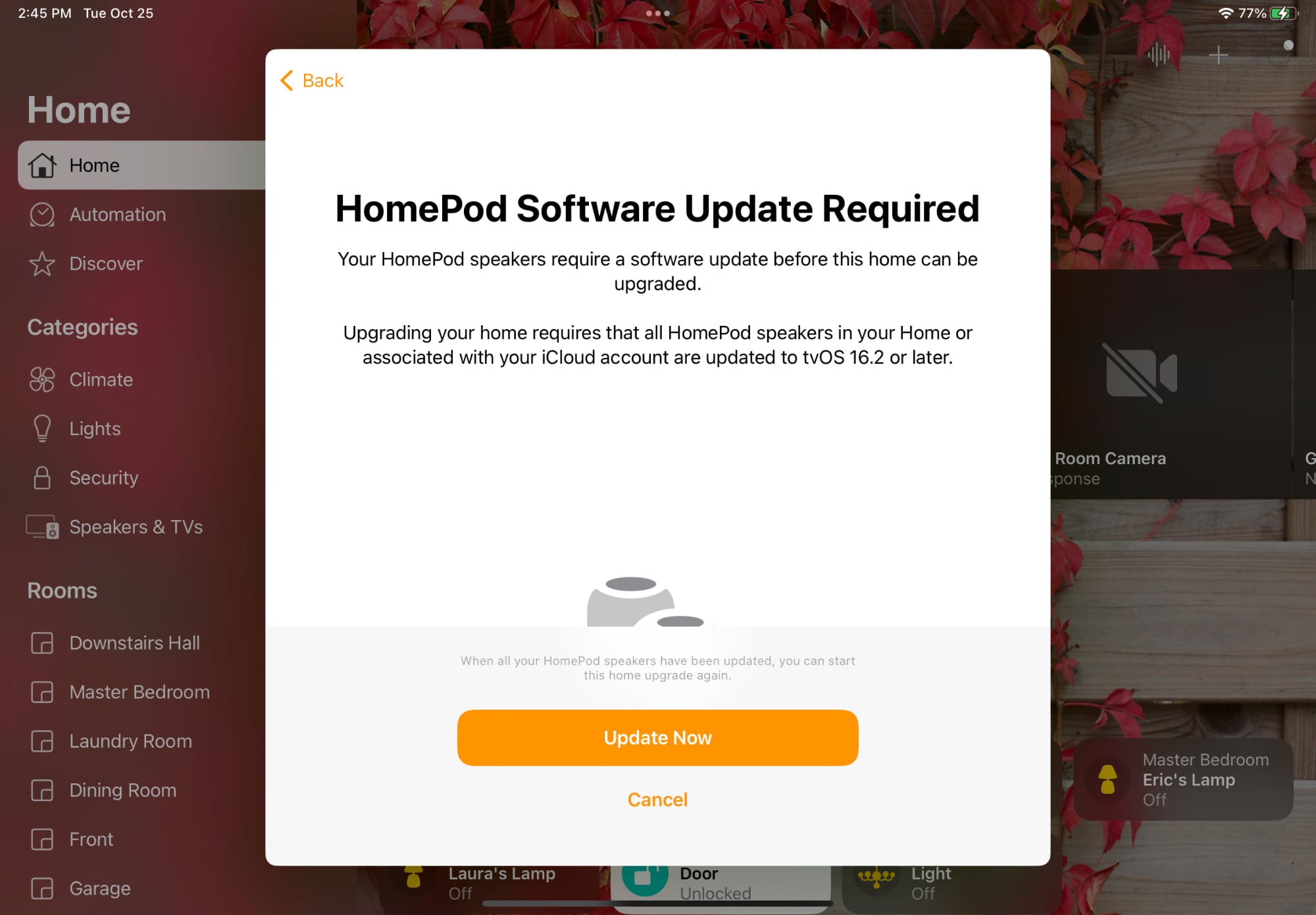 iOS and iPadOS 16.2 Betas Overhaul Home App Architecture With Improved Performance