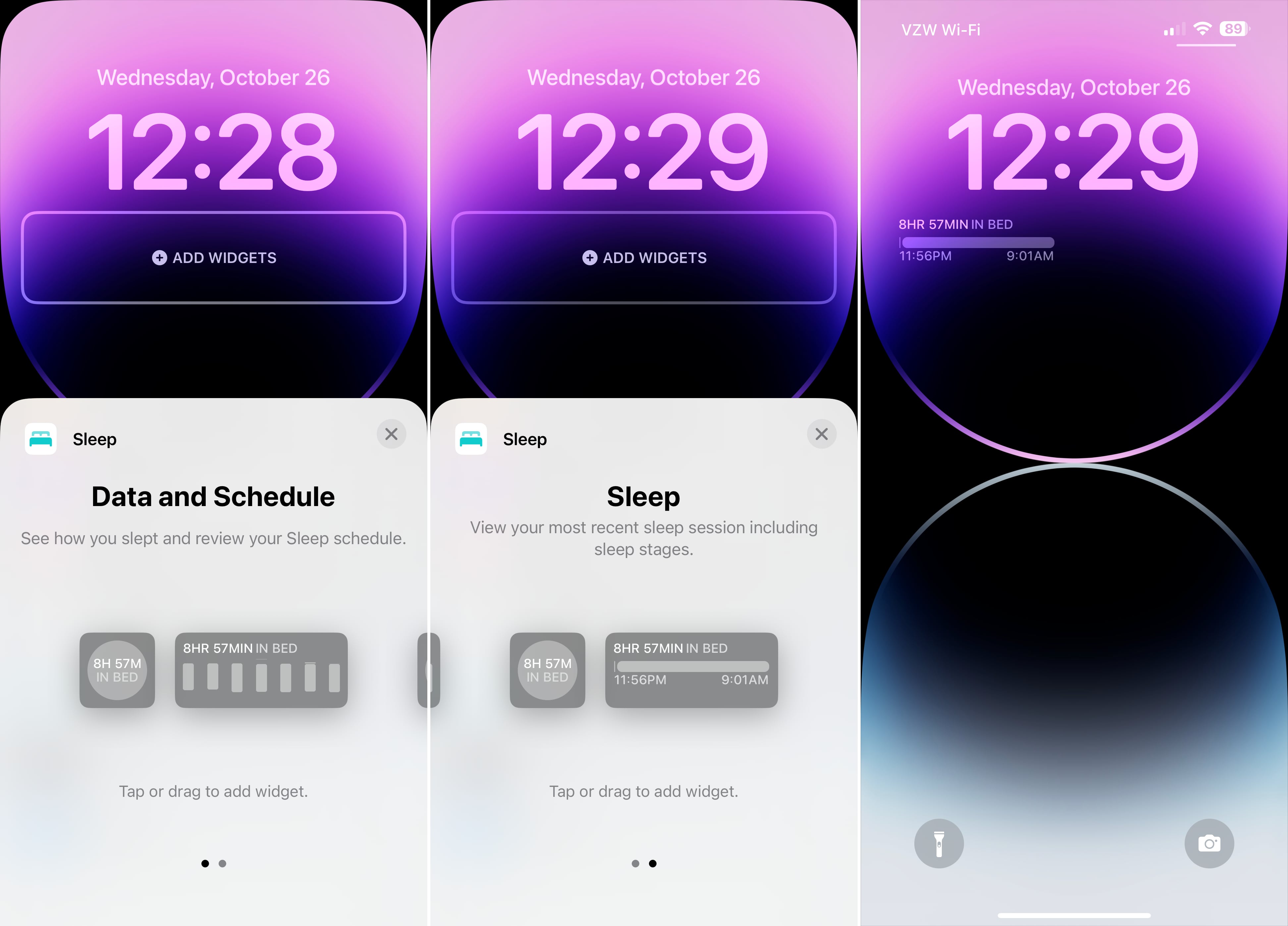 iOS 16.2 Beta Adds New Sleep Widget to Lock Screen