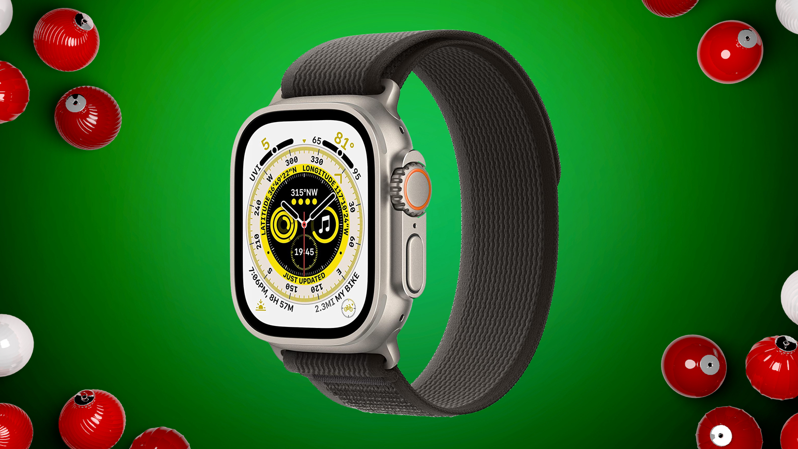 apple watch ultra red ornaments