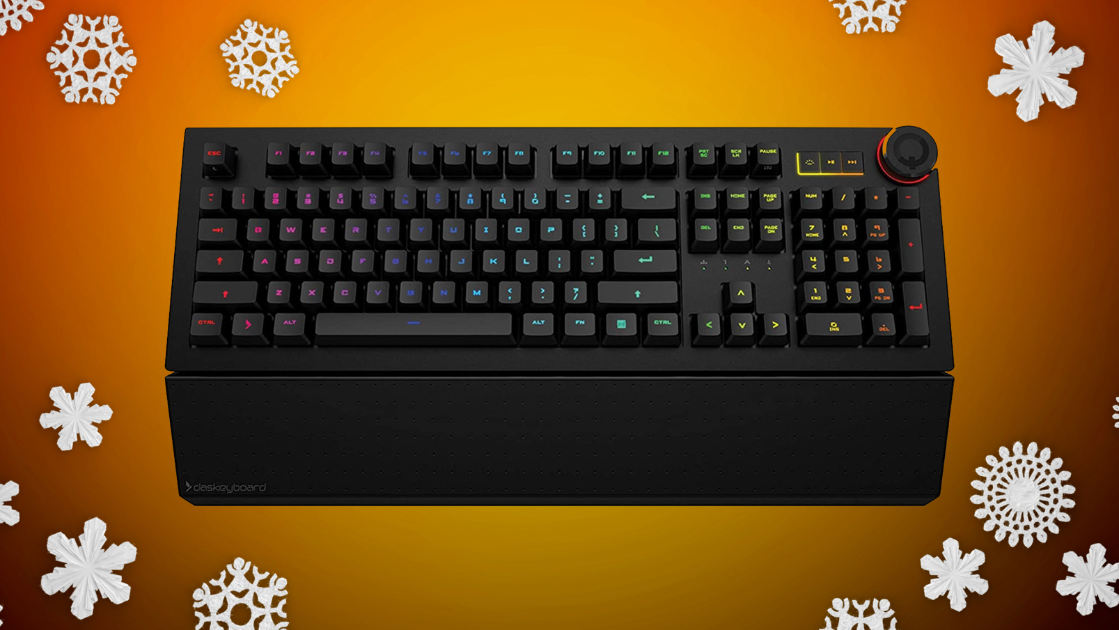 das keyboard black friday snowflakes