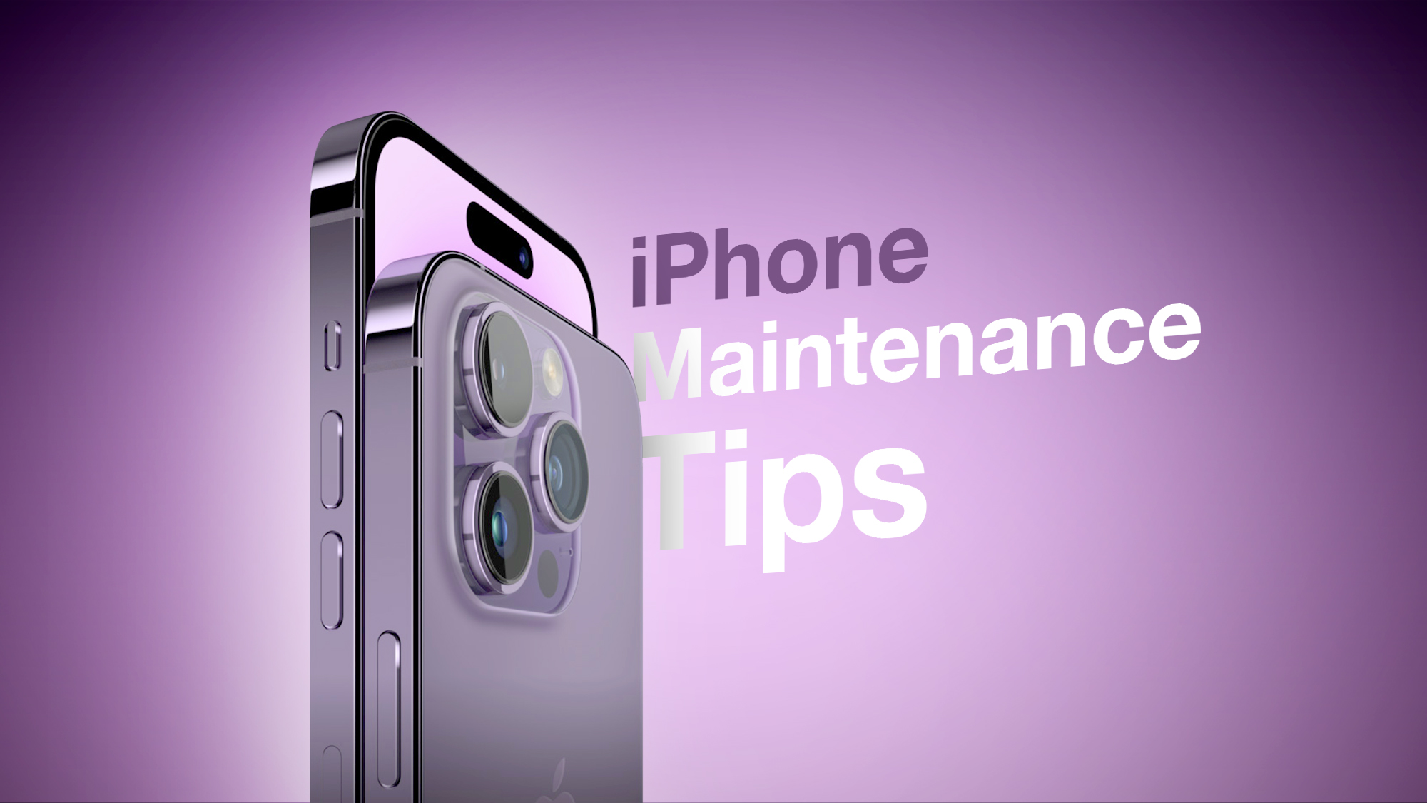 New Years iPhone Maintenance Feature