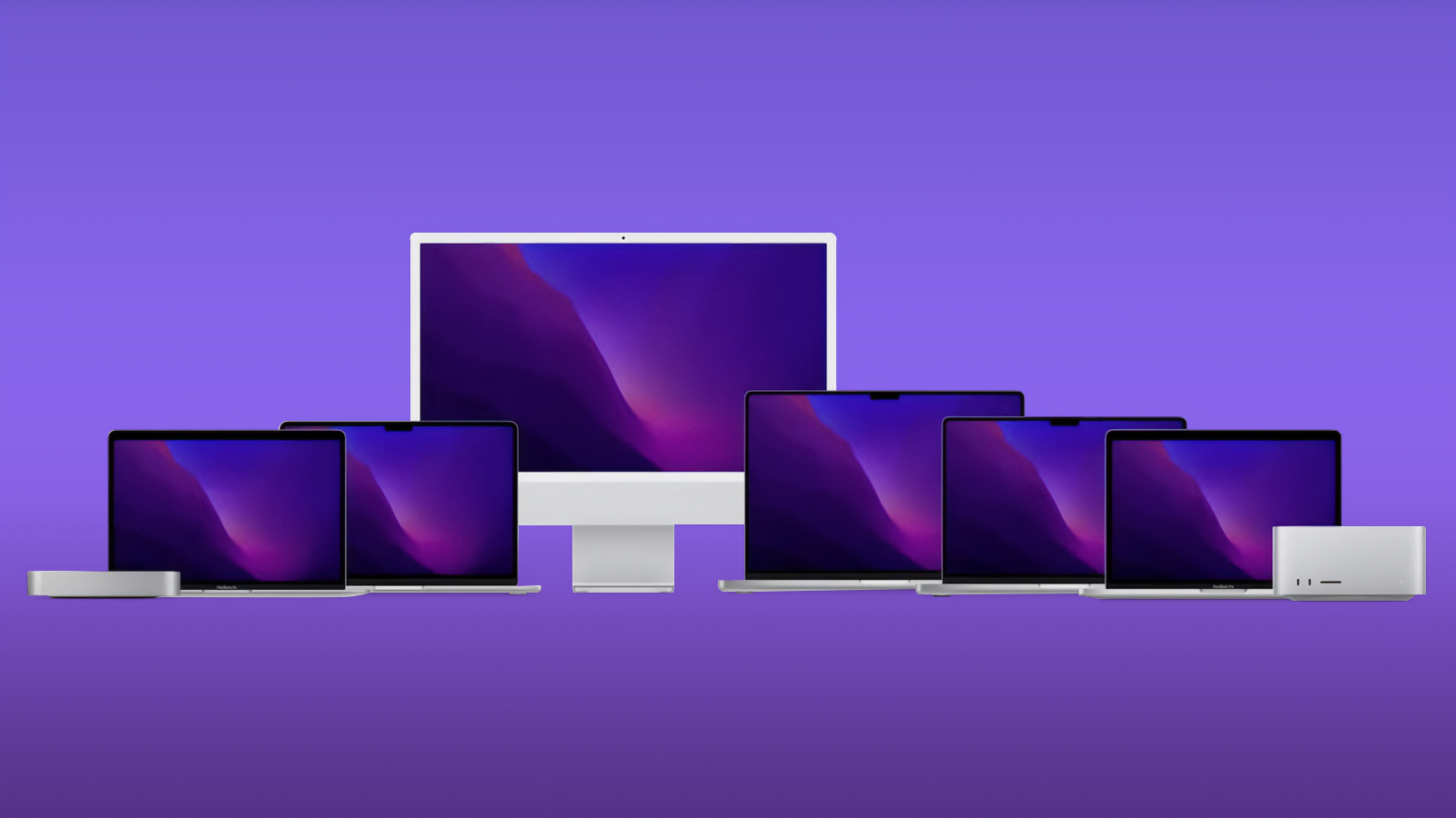 apple silicon mac lineup wwdc 2022 feature purple