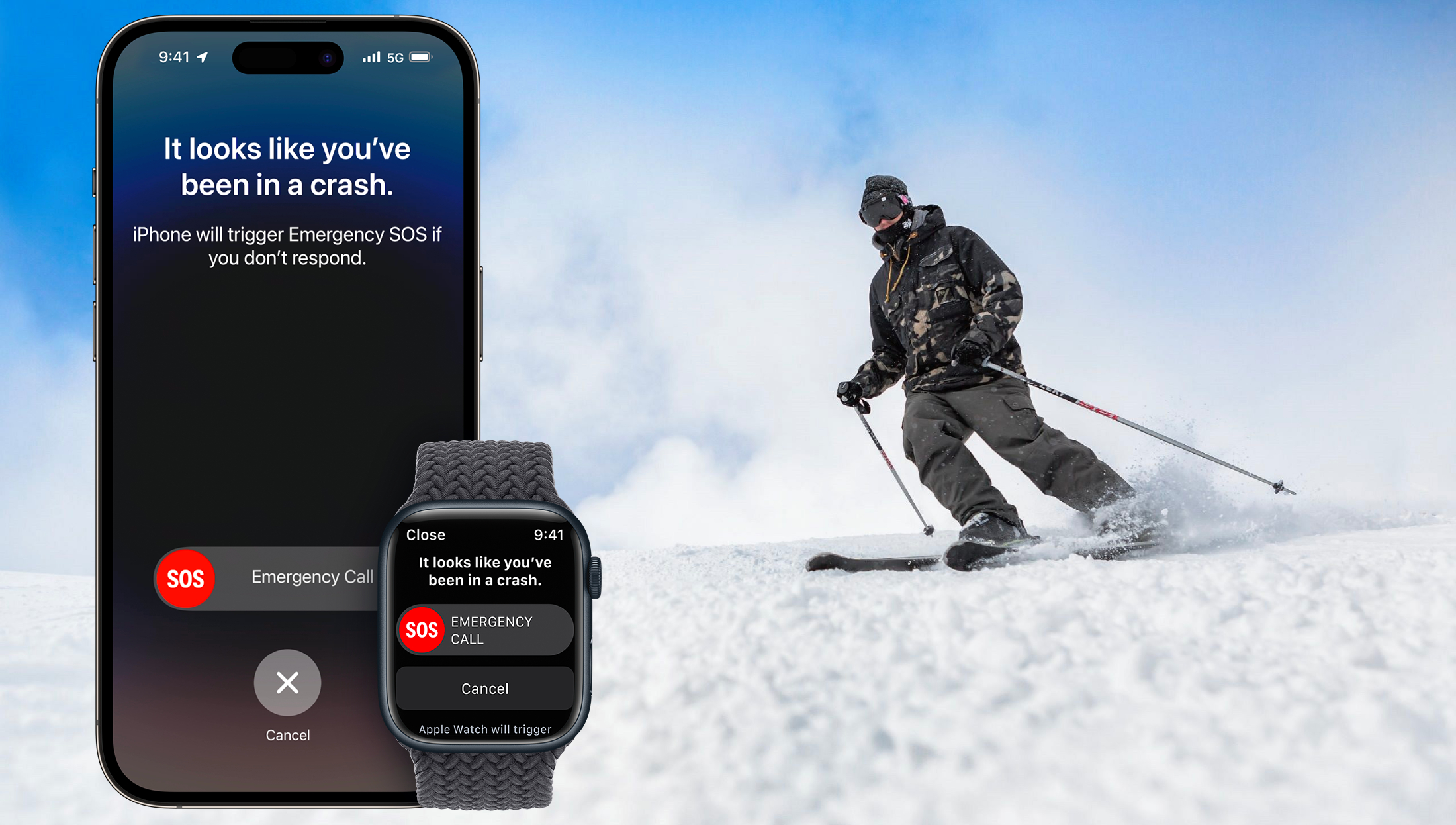 Apple Crash Detection Skiing