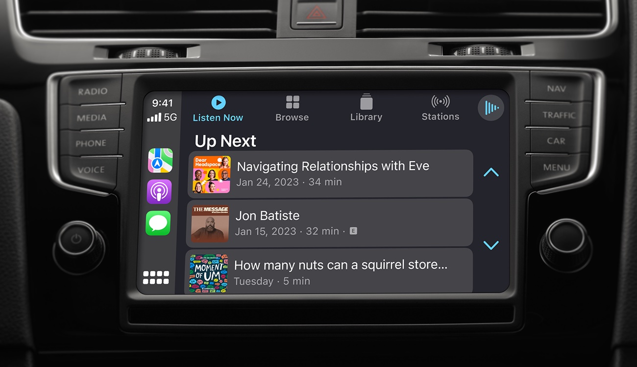 Apple Podcasts CarPlay iOS 16 4