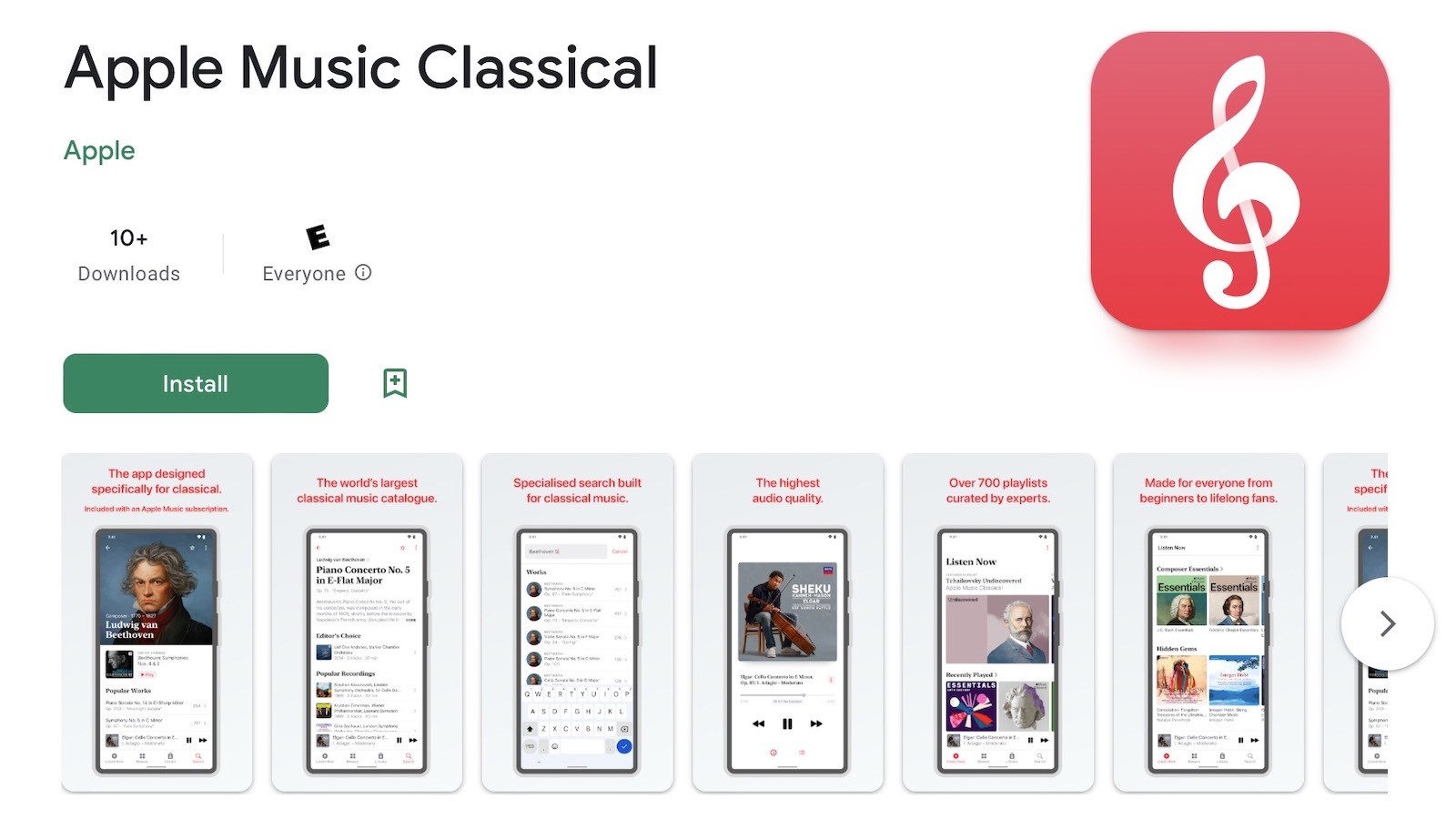 Apple Music Classical Now Available for Android