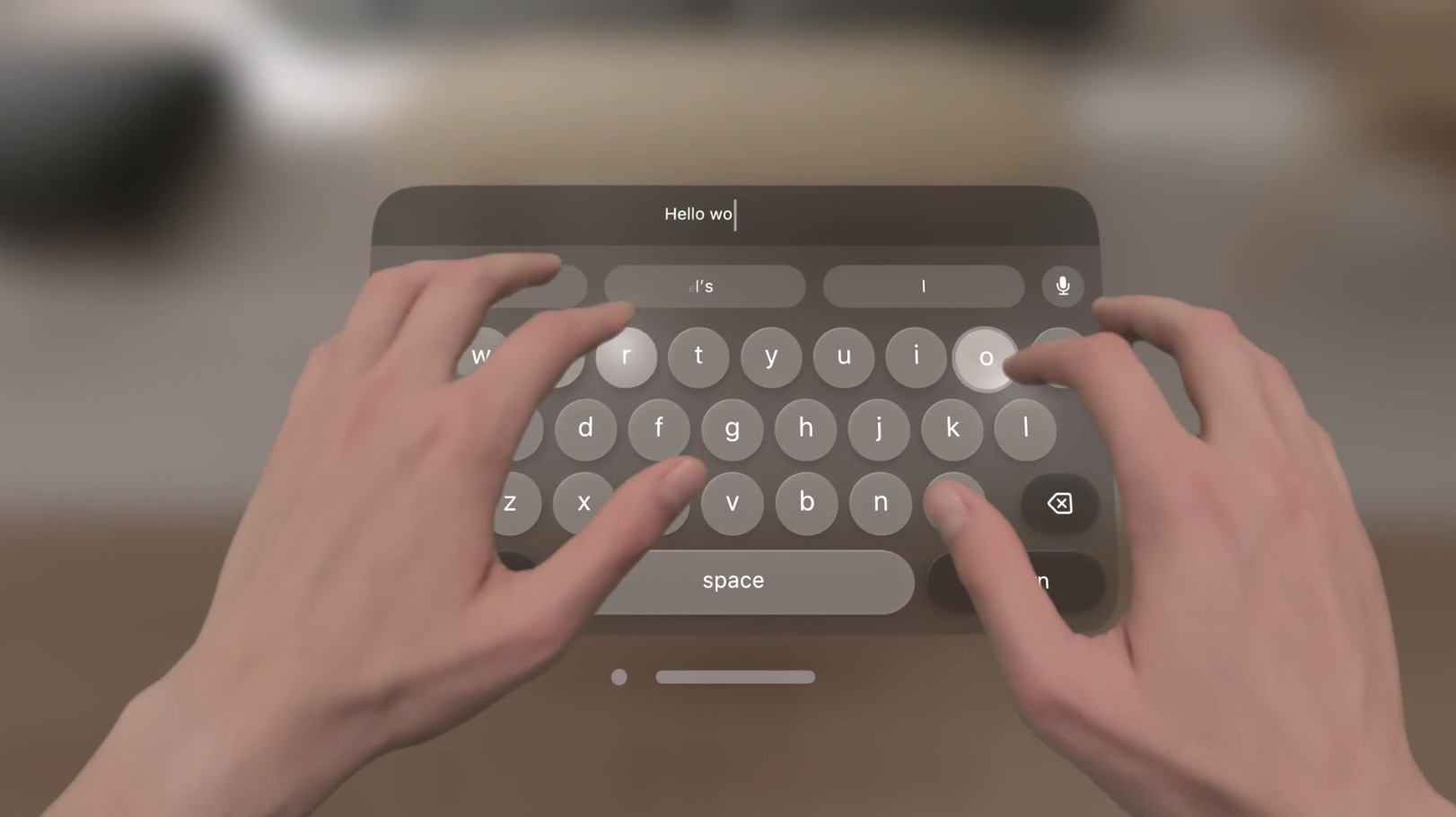 visionOS Virtual Keyboard