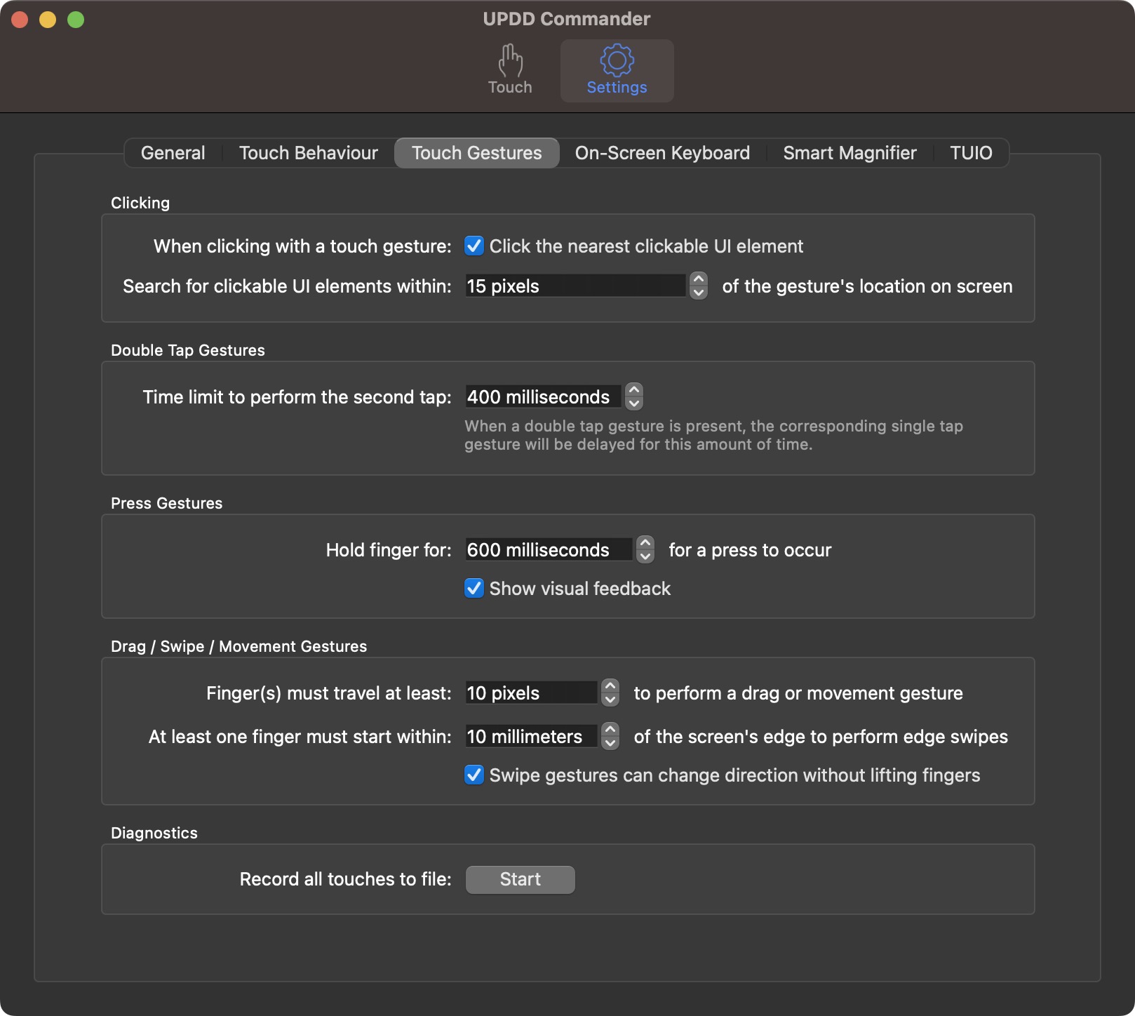 alogic clarity pro settings