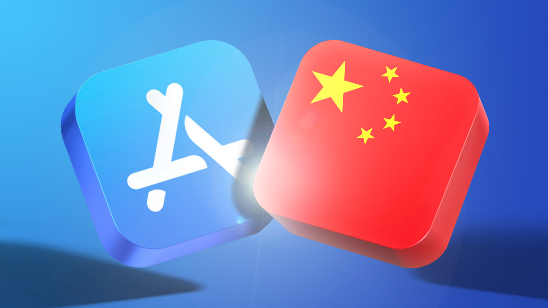 App Store Blue Banner Chinese Flag Feature