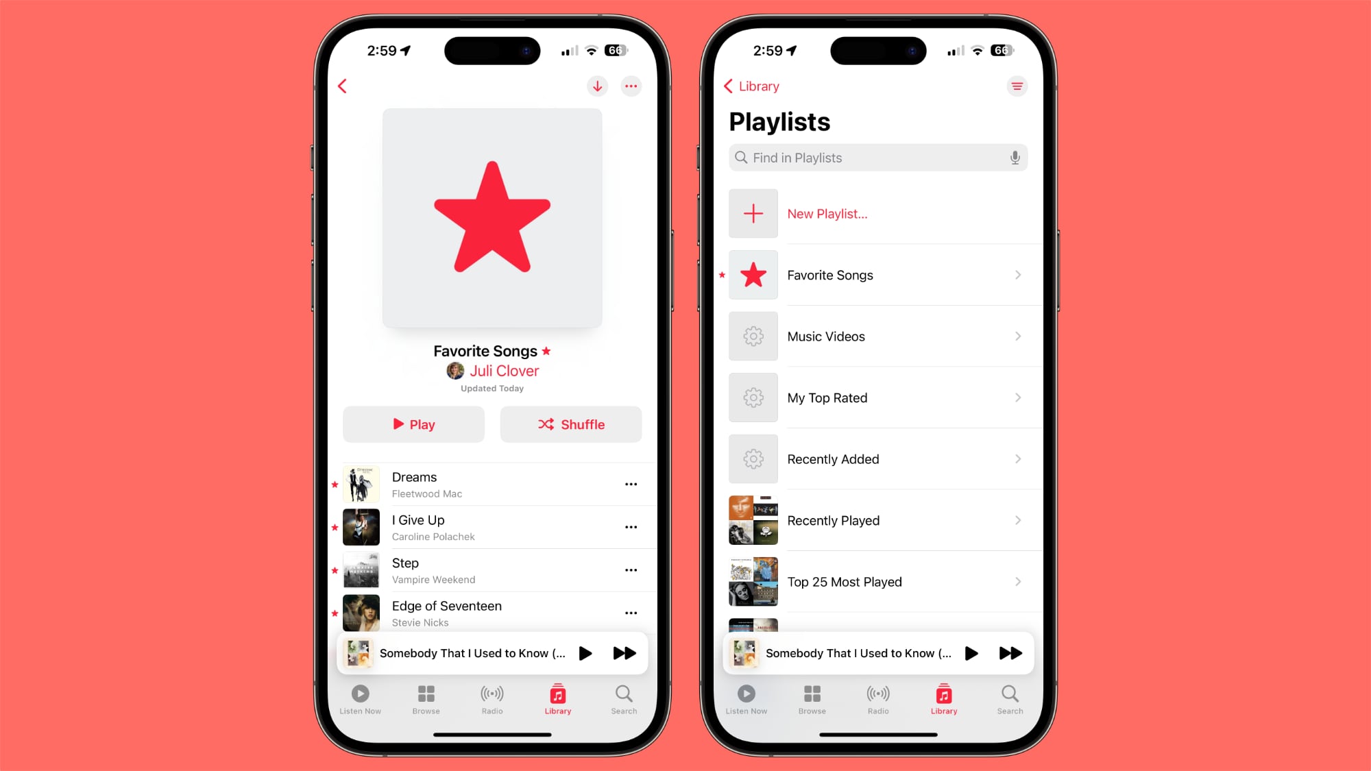 apple music favorite playlists