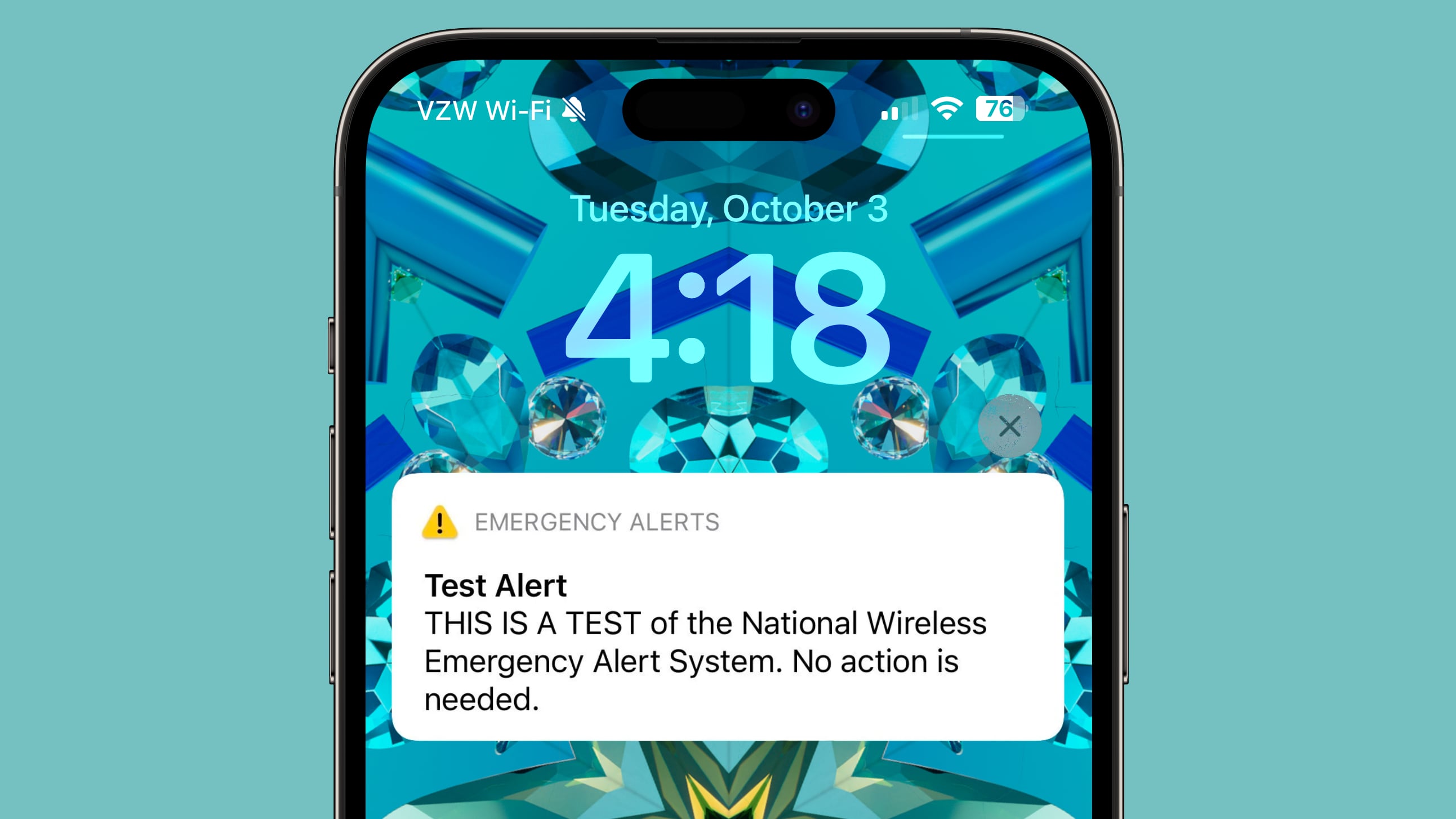 emergency test alert fema wea