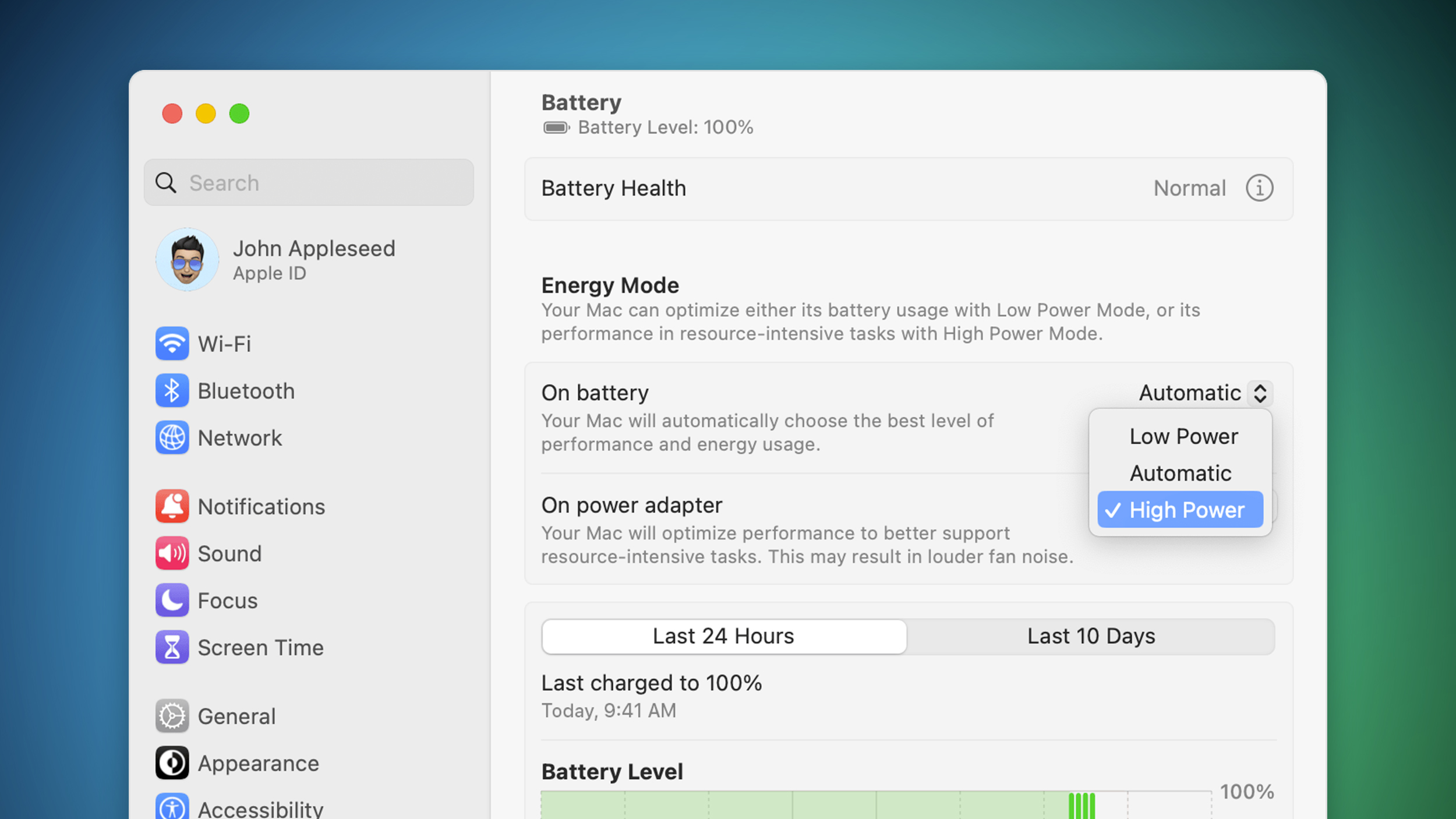 High Power Mode Feature 2