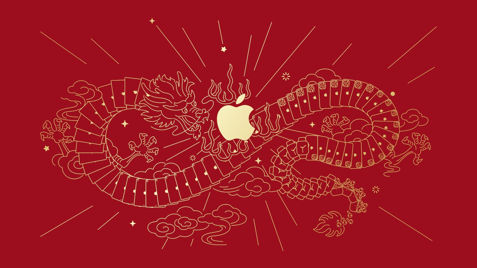 Apple Year of the Dragon Wallpaper