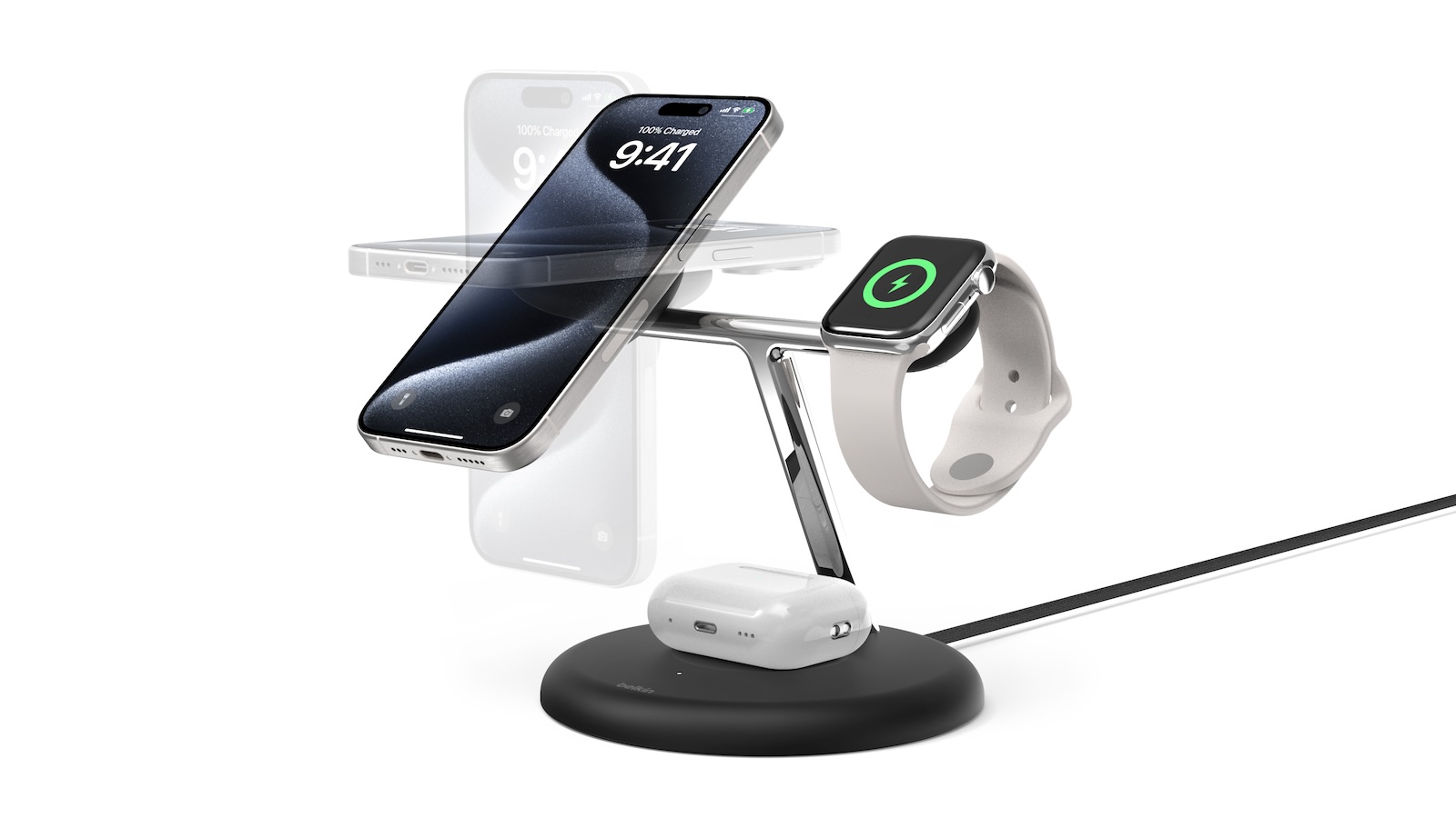 Belkin's convertible wireless charger supports new Qi2 magnet