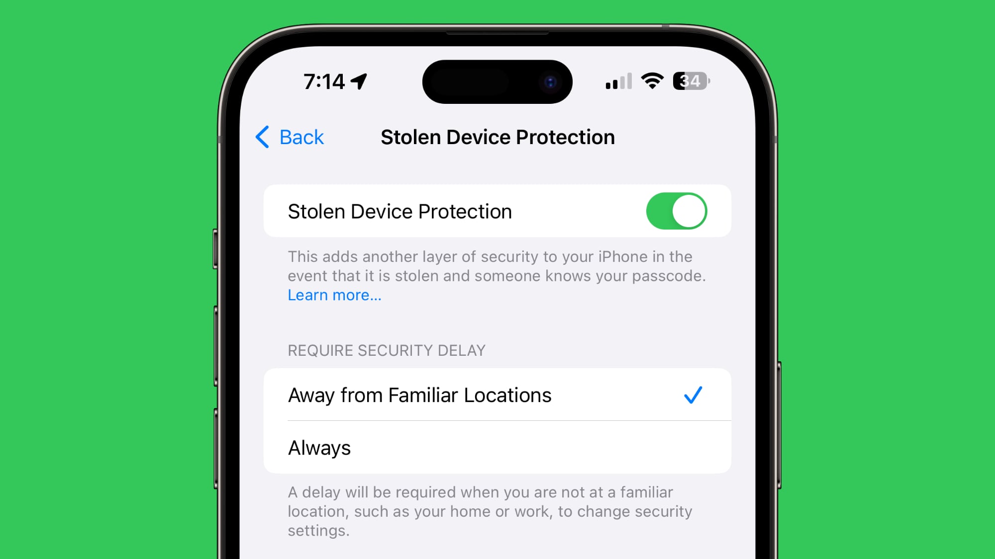 ios 17 4 stolen device protection
