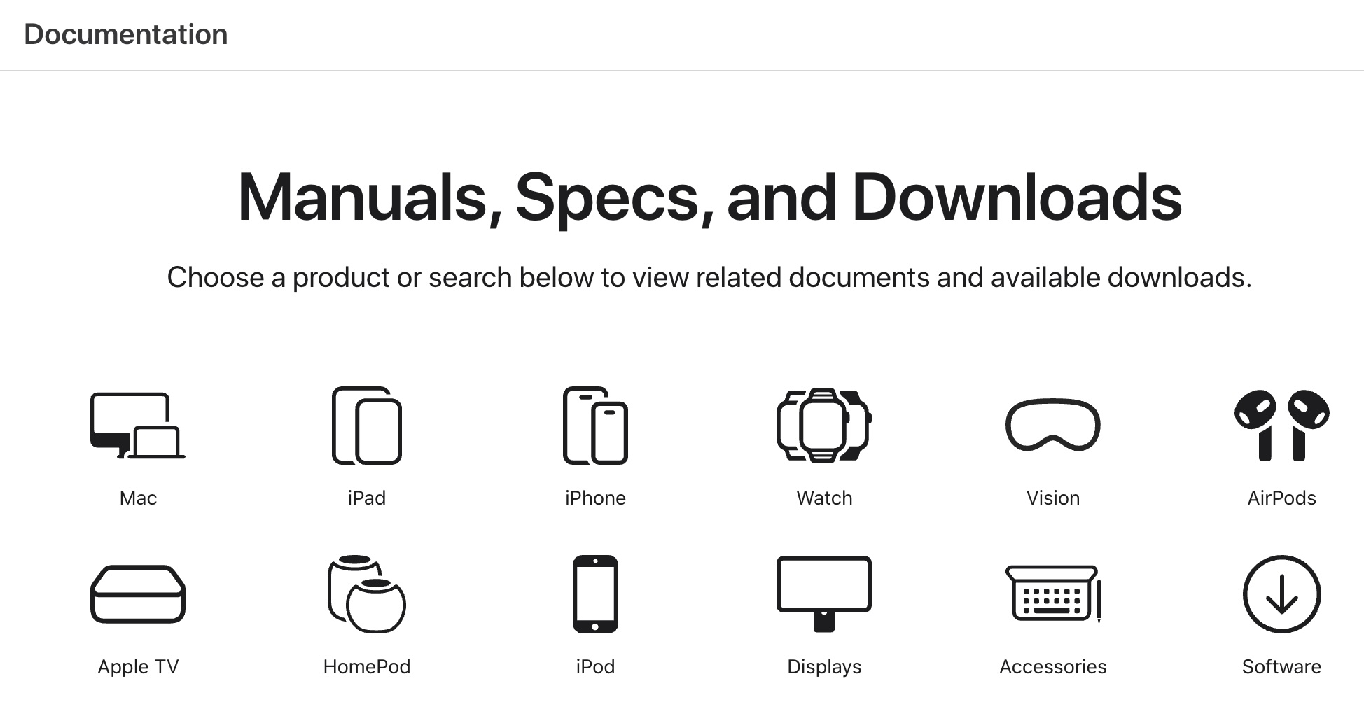 Apple Documentation Website