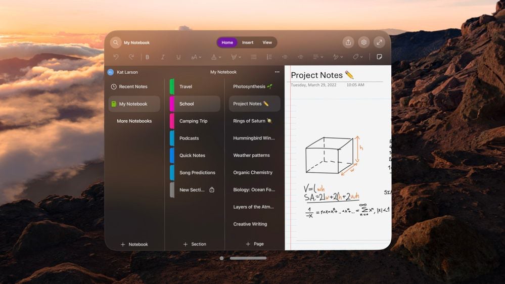 photo of Native Microsoft OneNote App Now Available for Apple Vision Pro image