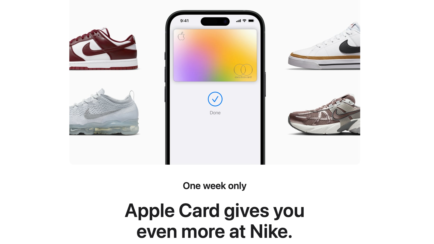 photo of Apple Card Promo Offers 10% Daily Cash at Nike image