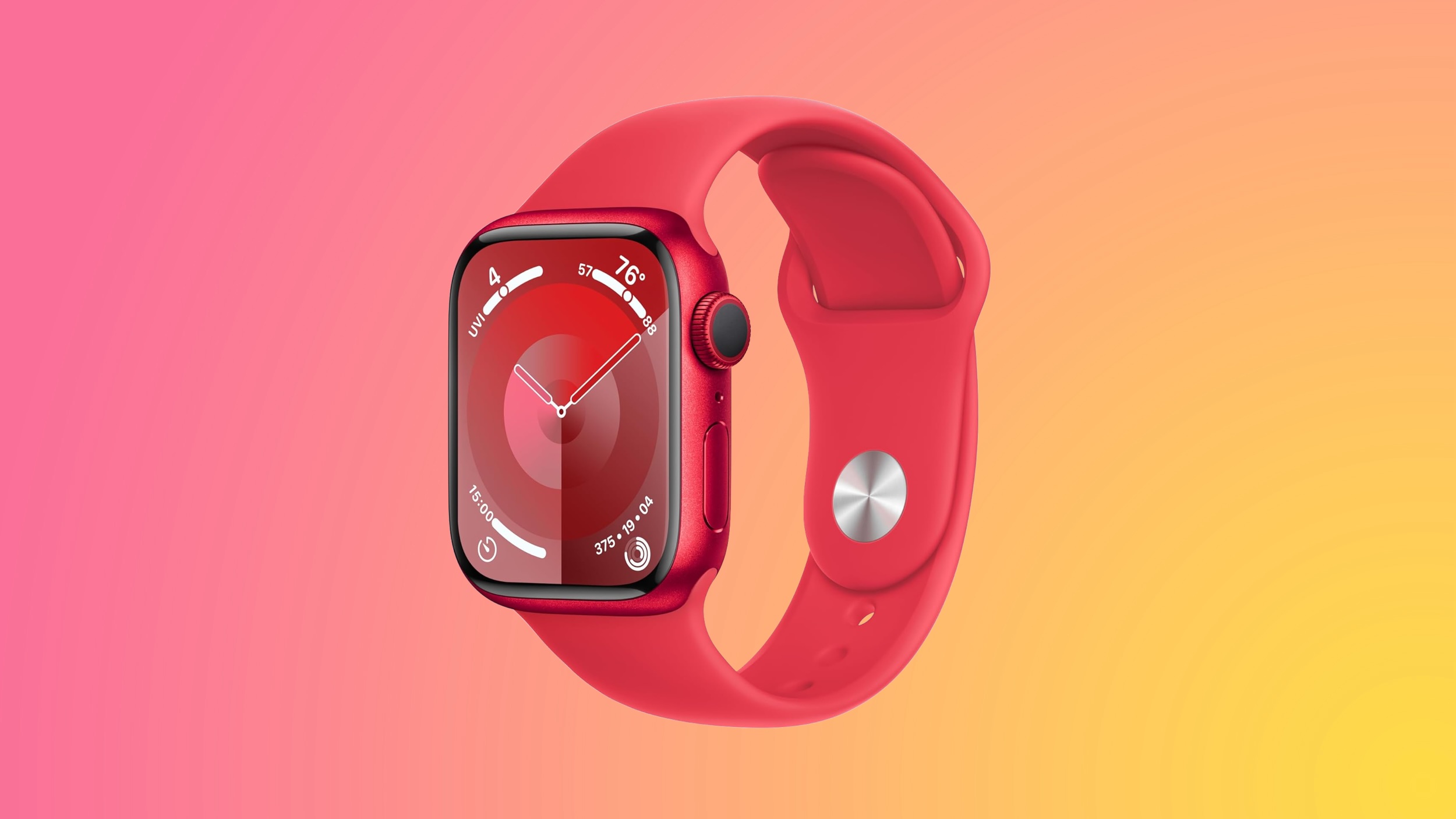red apple watch 9