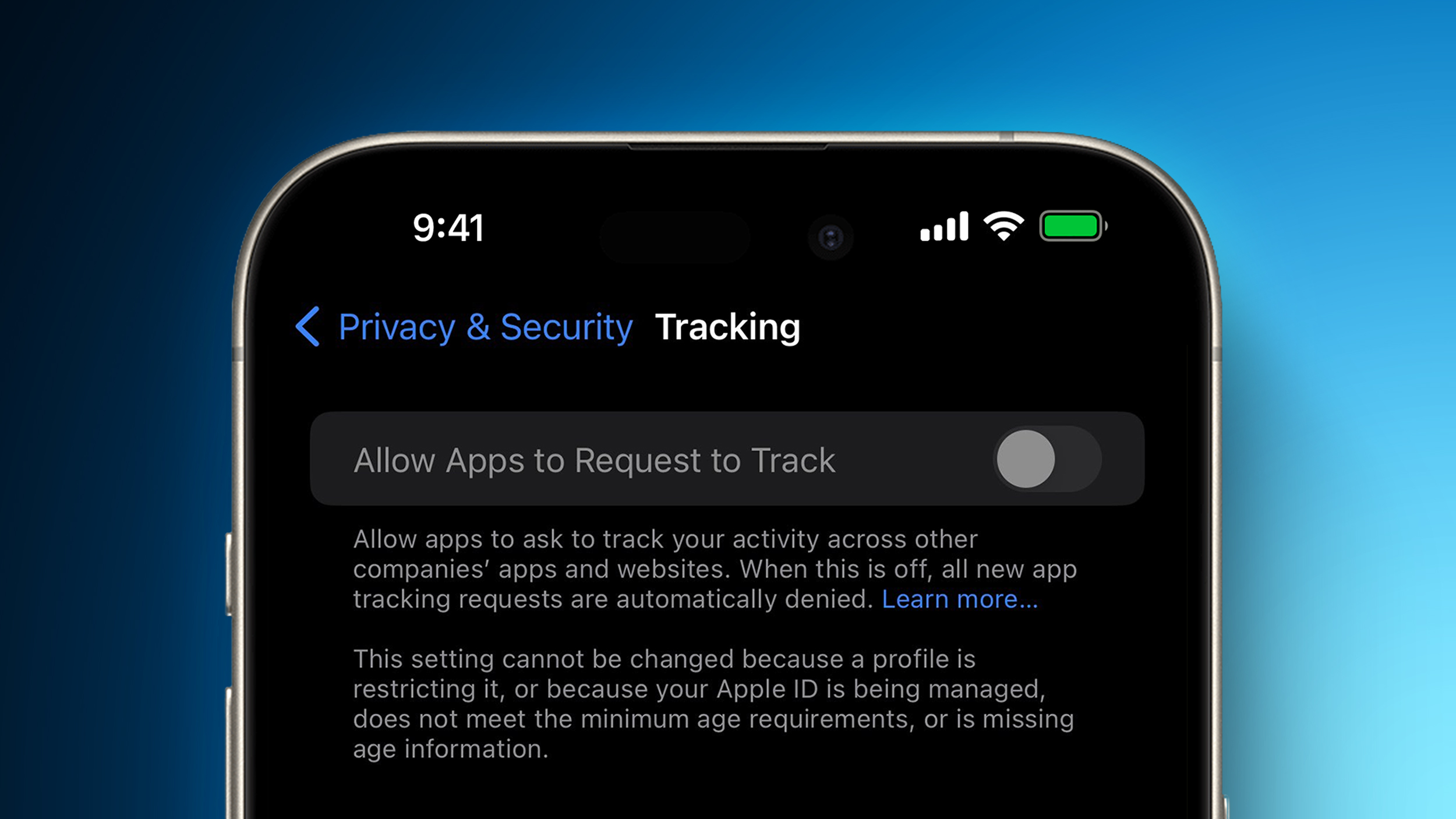 Some iPhone Users Say ‘Allow Apps to Request to Track’ Toggle is Suddenly Grayed Out