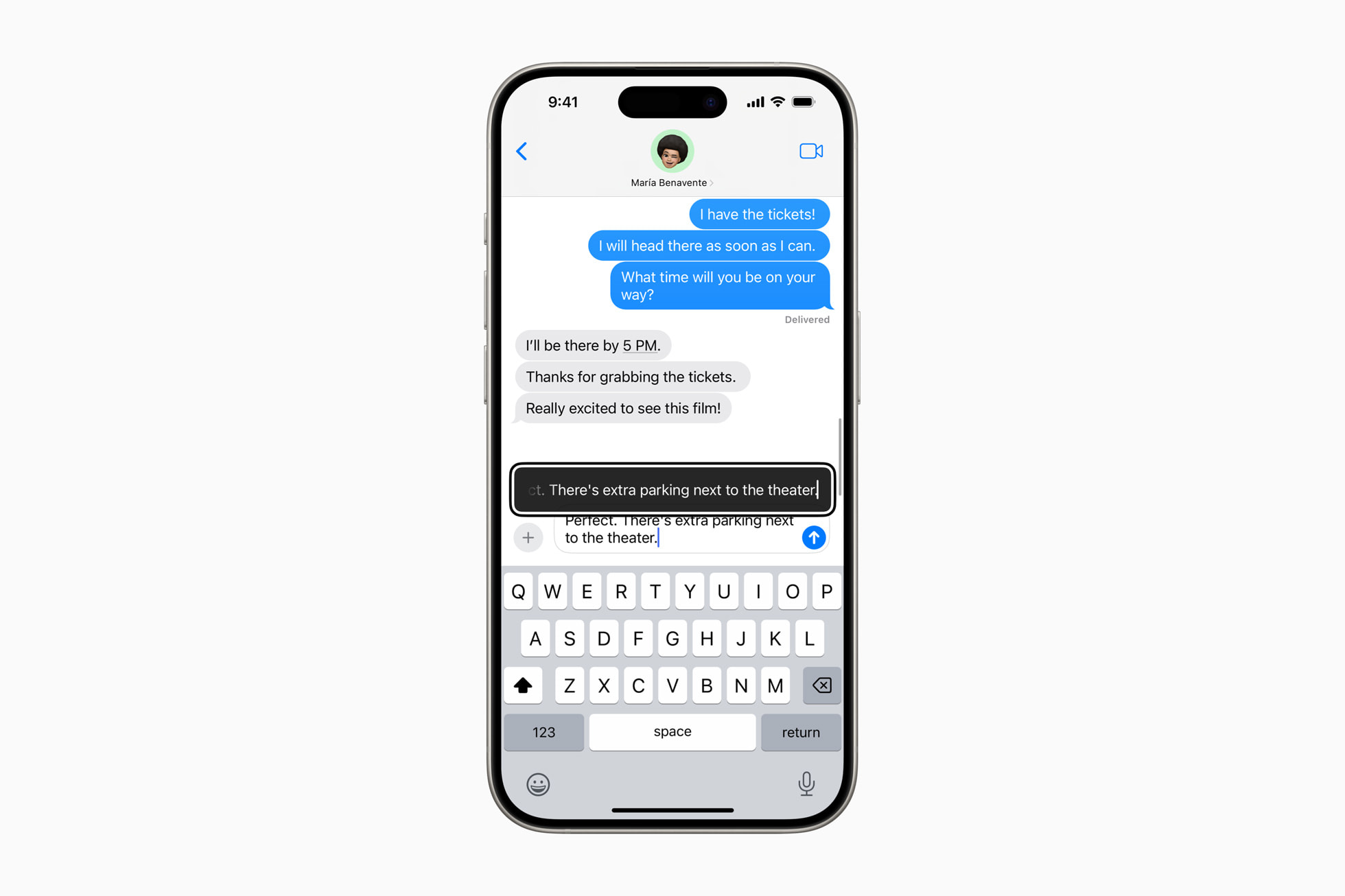 iOS 18 Hover Typing