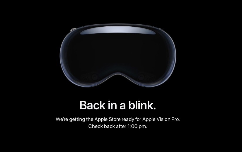 apple store down vision pro