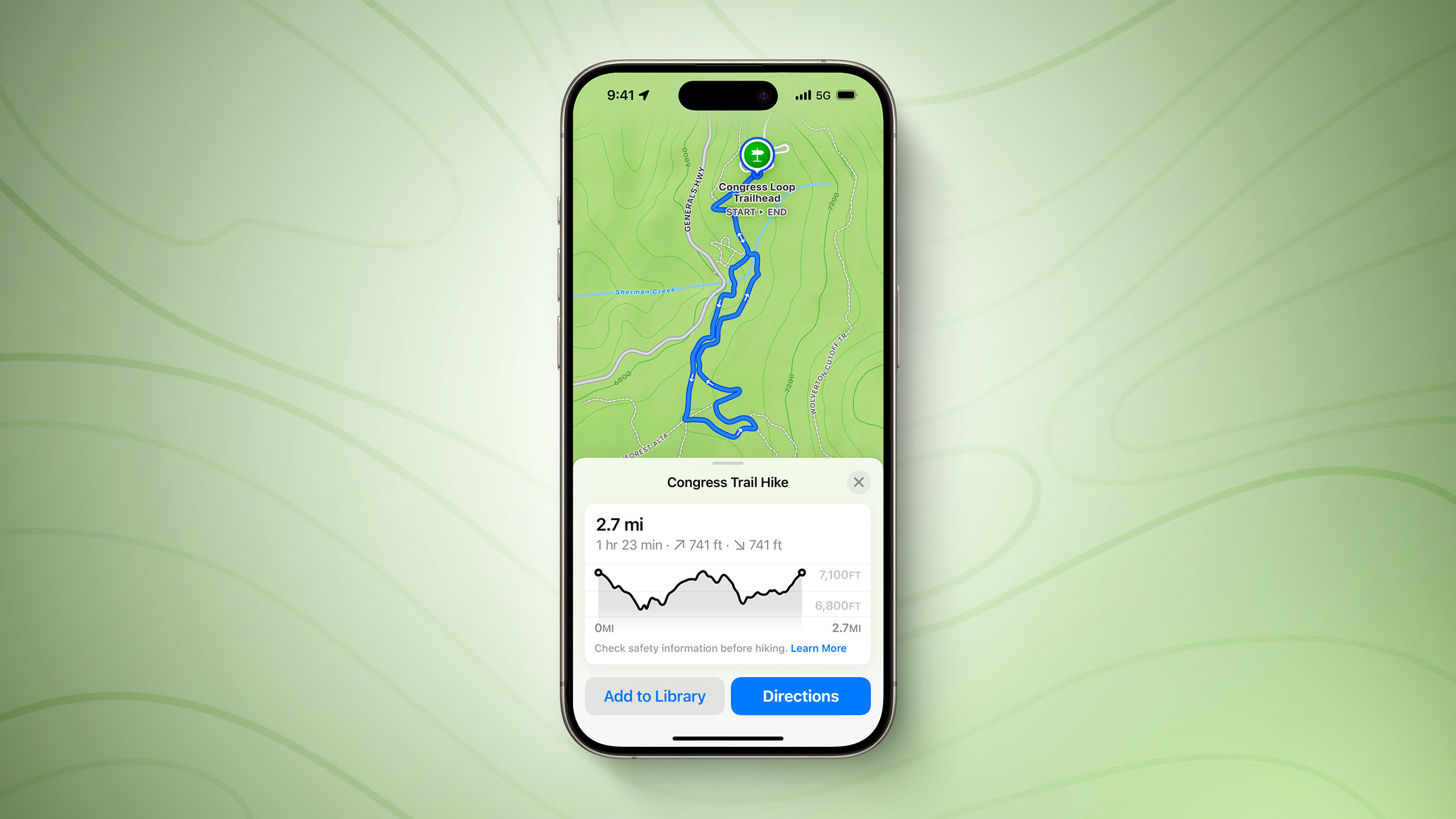iOS 18 Hiking Trails Feature