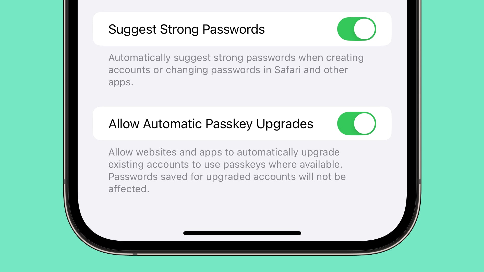 iOS 18 and macOS Sequoia Let Websites and Apps Automatically Update Existing Logins to Passkeys