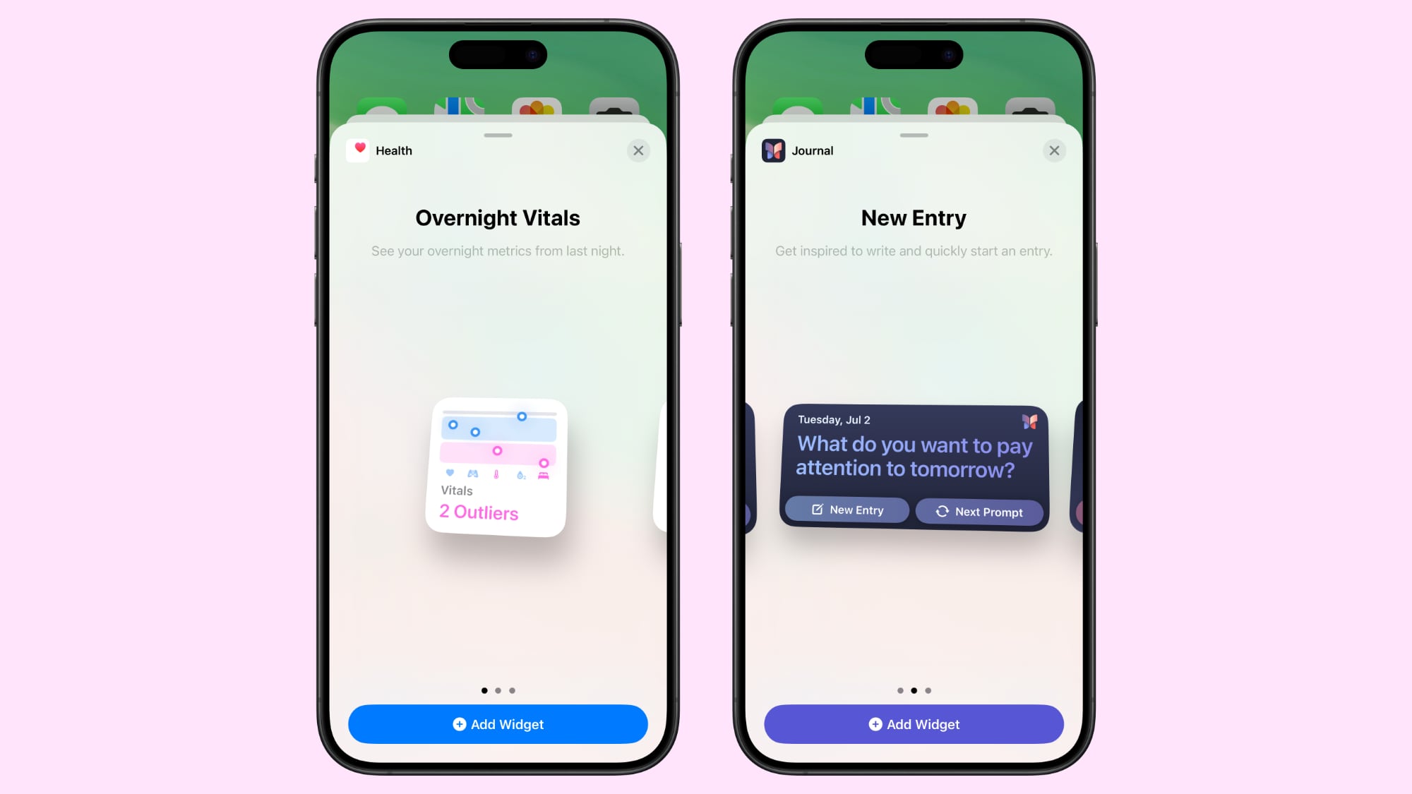 ios 18 new widgets