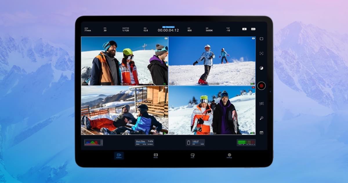 Blackmagic Camera App 2.0 Adds Multi-iPhone Control and iPad Version