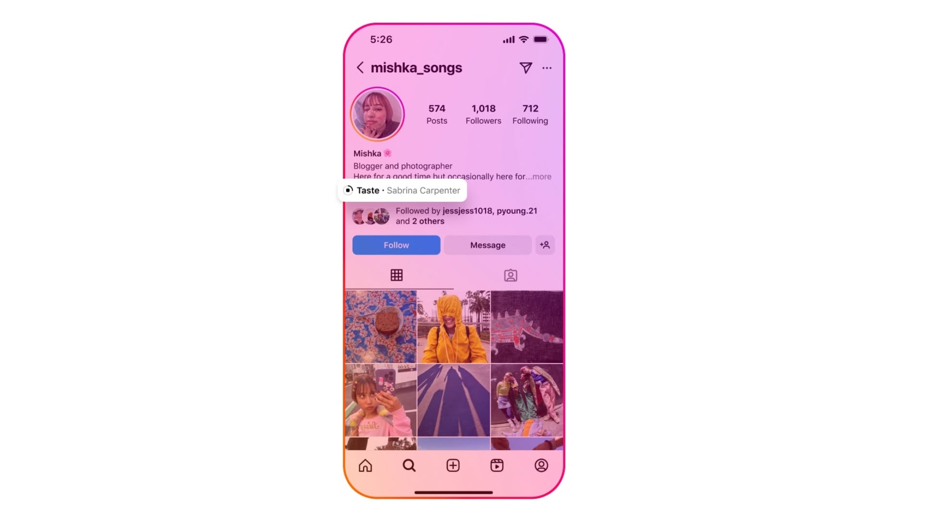 Instagram Gains Myspace-Style 'Song on Profile' Feature