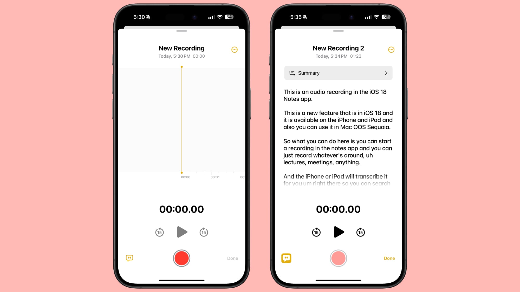 iOS 18: Recording Audio With Transcripts in Notes