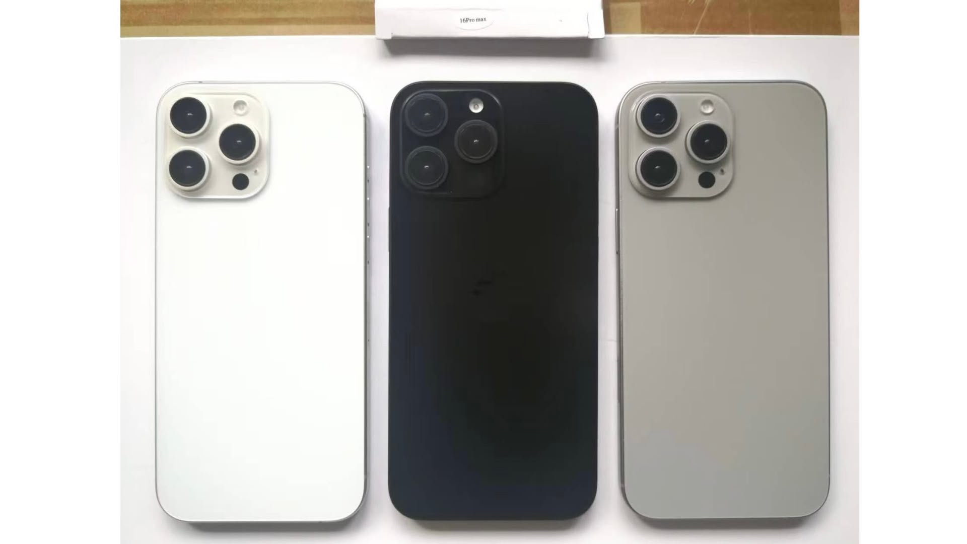 photo of iPhone 16 Pro White, Gray, and Dark Black Colors Shown in New Image image