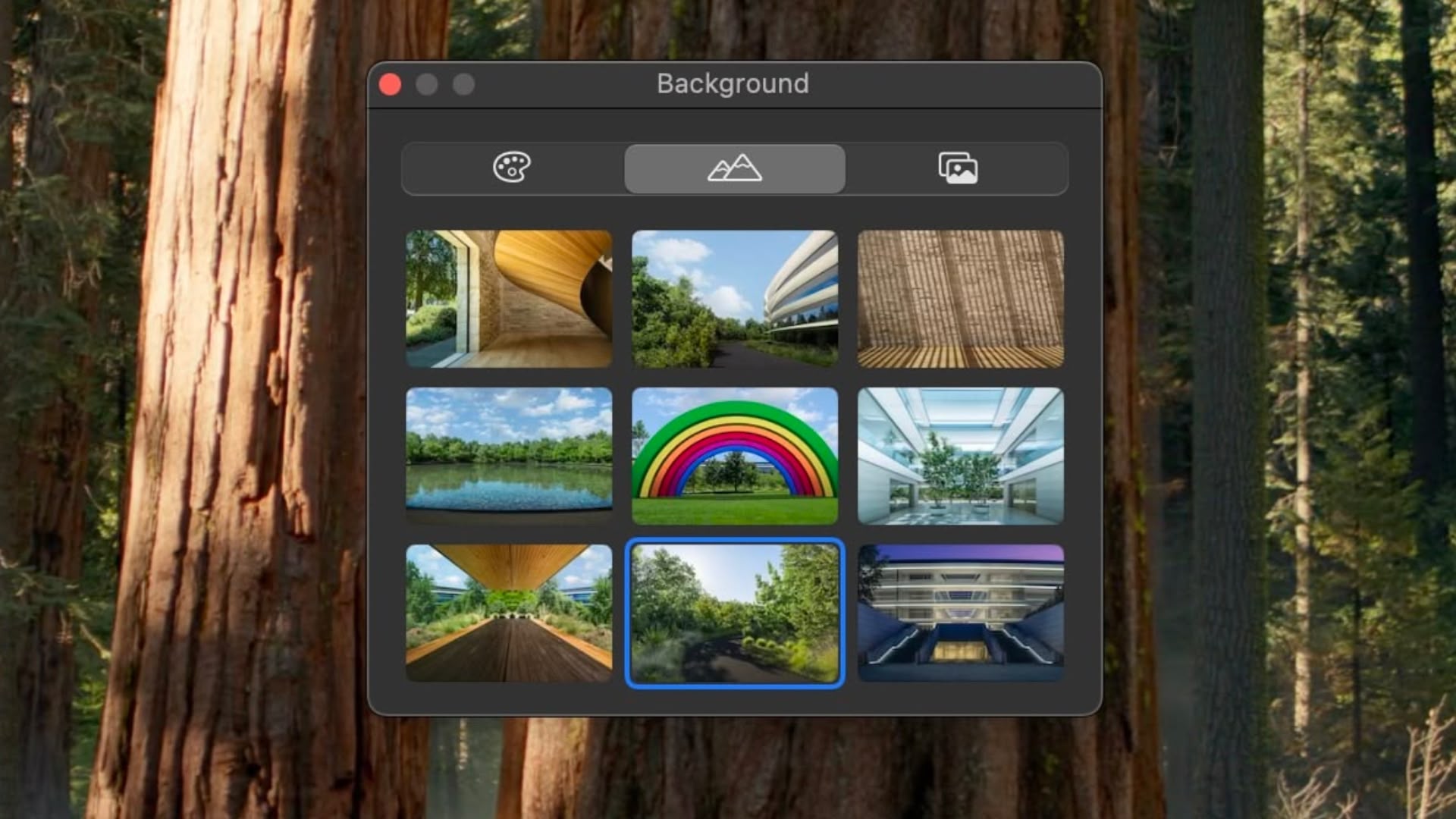 macOS Sequoia Has New FaceTime Backgrounds Showcasing Apple Park