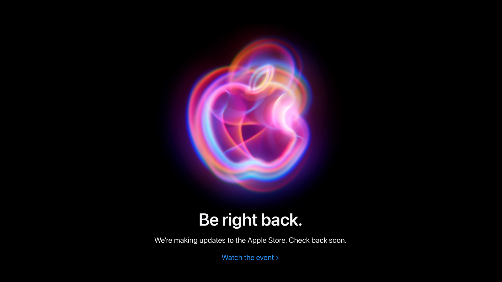 Apple Store Down Ahead of 'It's Glowtime' iPhone 16 Apple Event