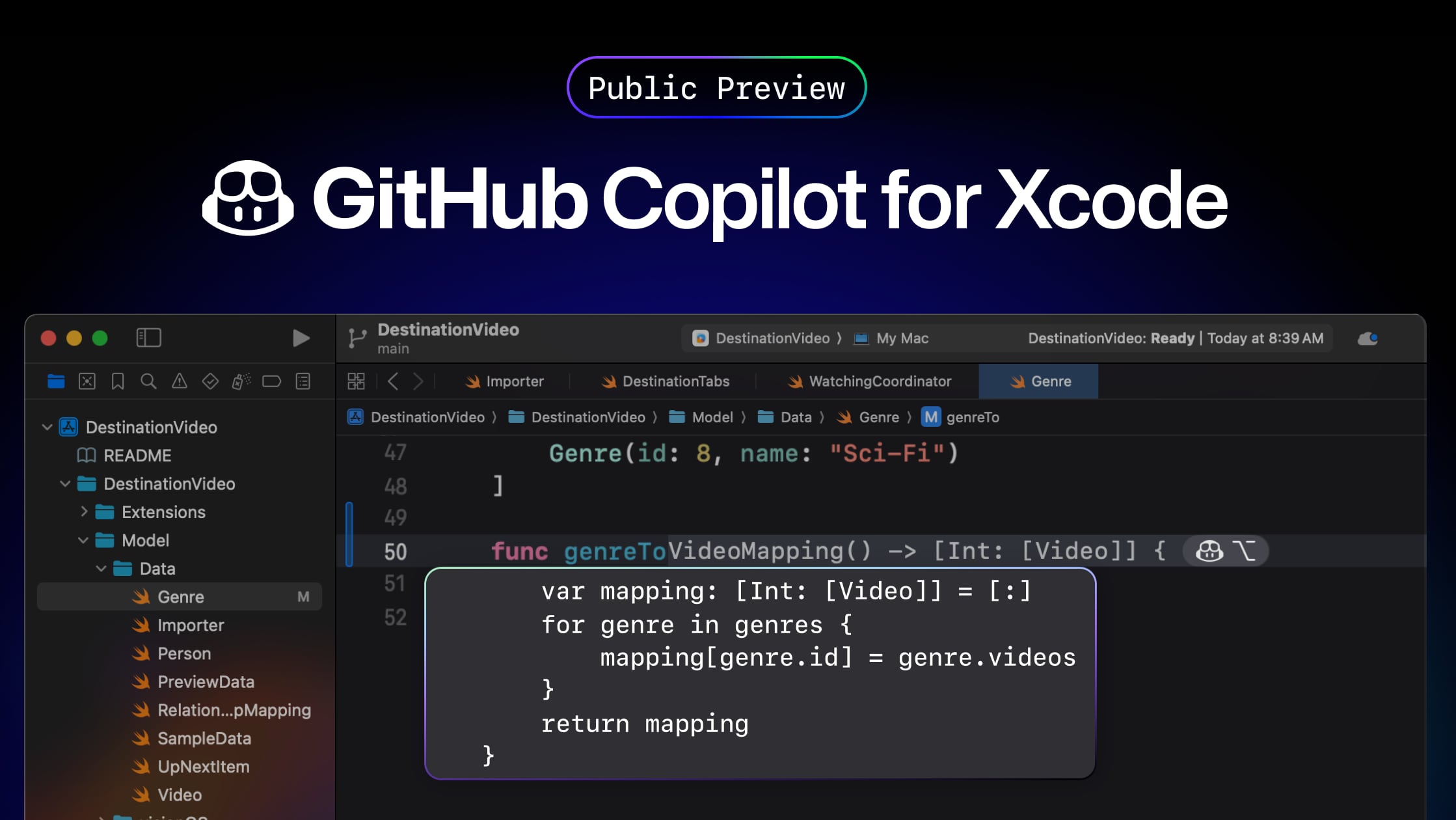 GitHub Brings Copilot to Xcode