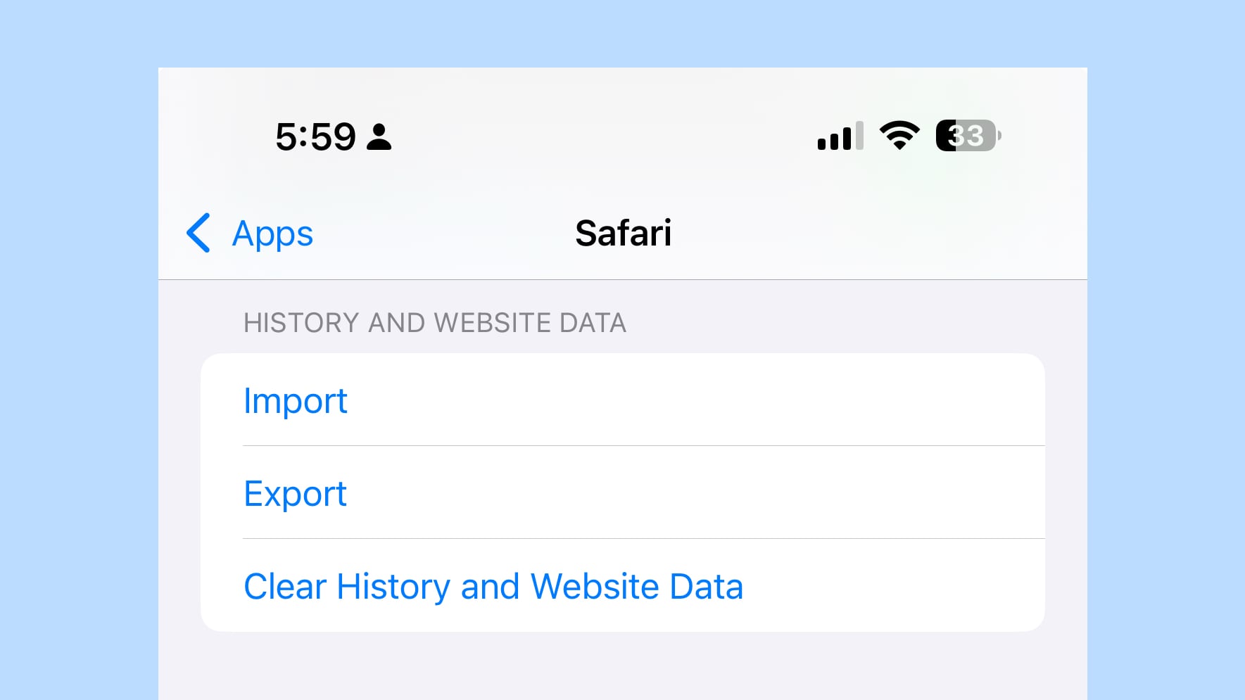 ios 18 2 safari data