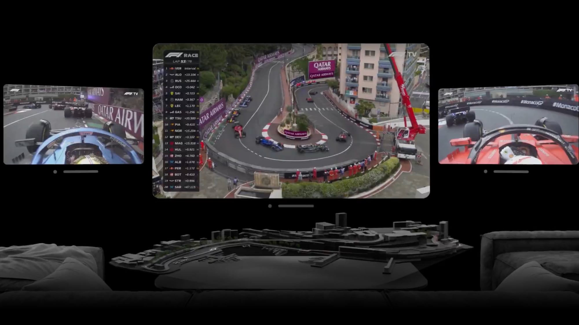 Lapz App Lets You Watch Formula 1 Races on Apple Vision Pro