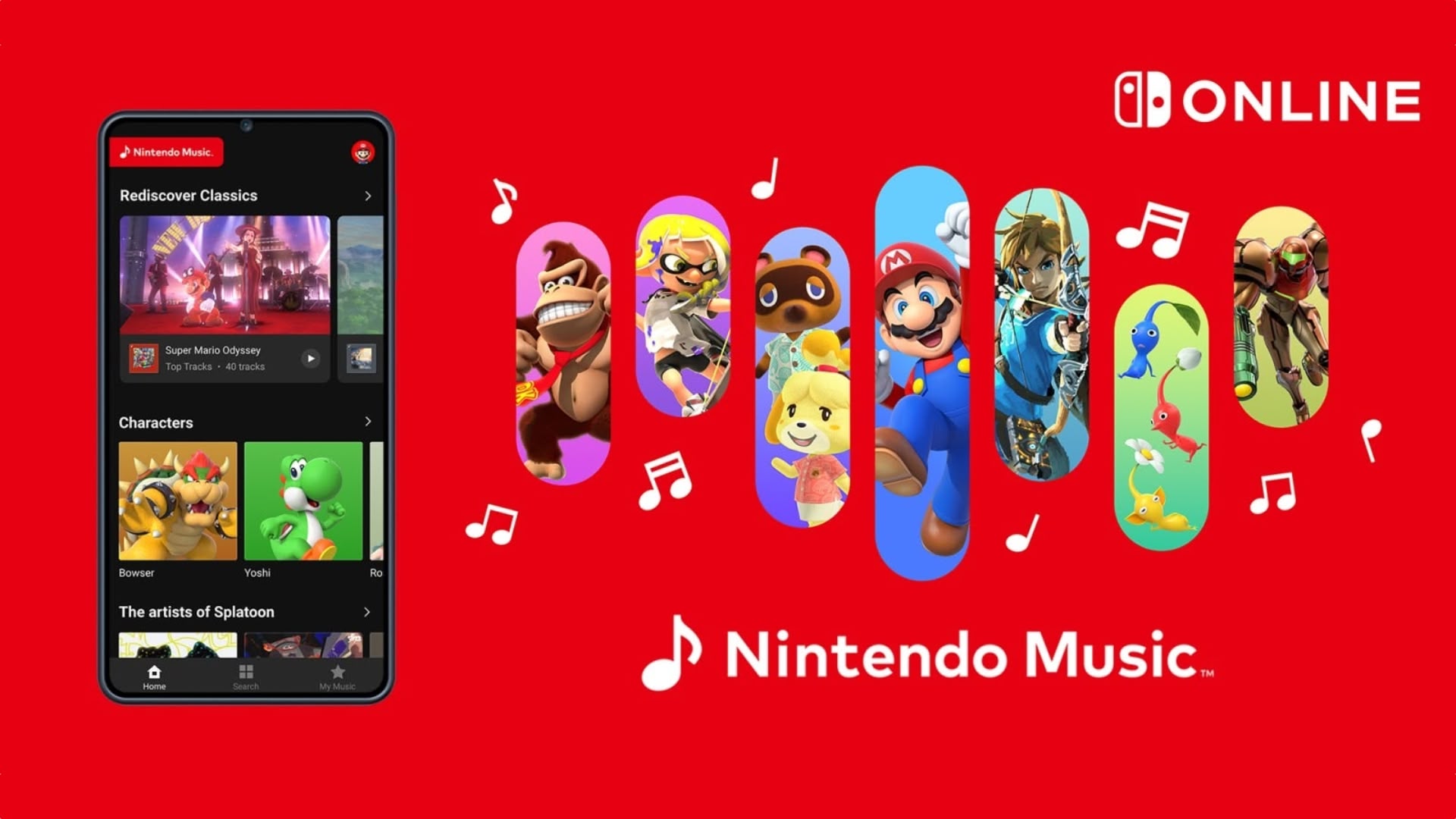 Nintendo Launches Music Streaming App for Switch Online Subscribers