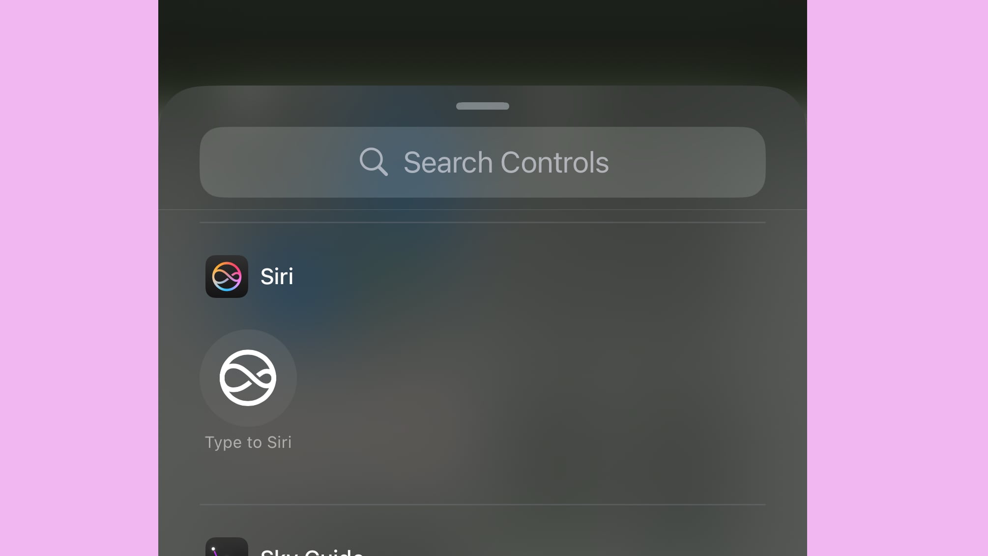 siri control center ios 18 2