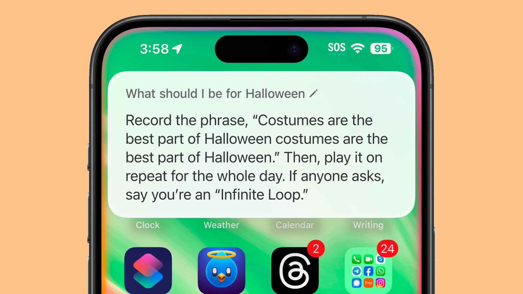 siri halloween costume suggestions