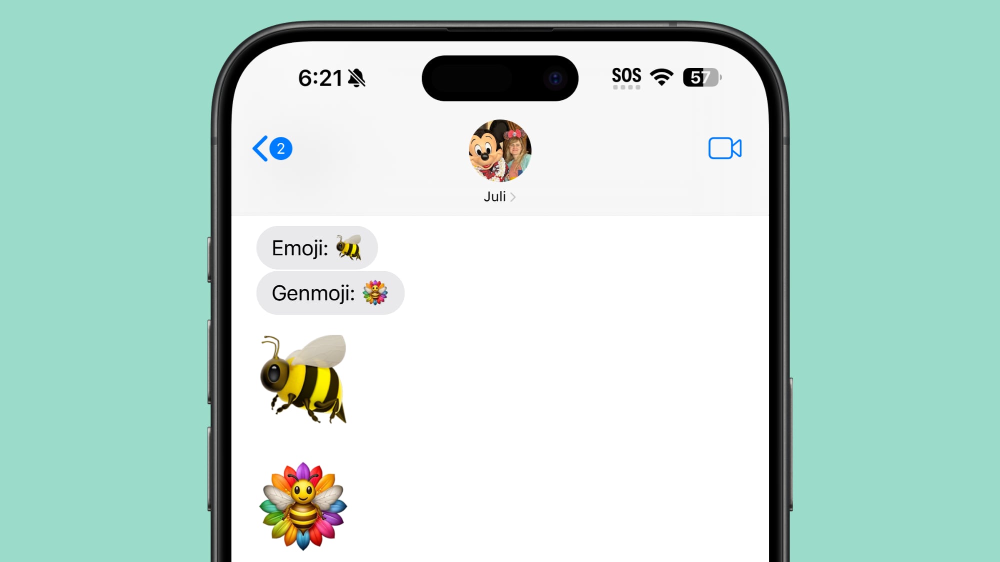 ios 18 2 genmoji vs emoji bees