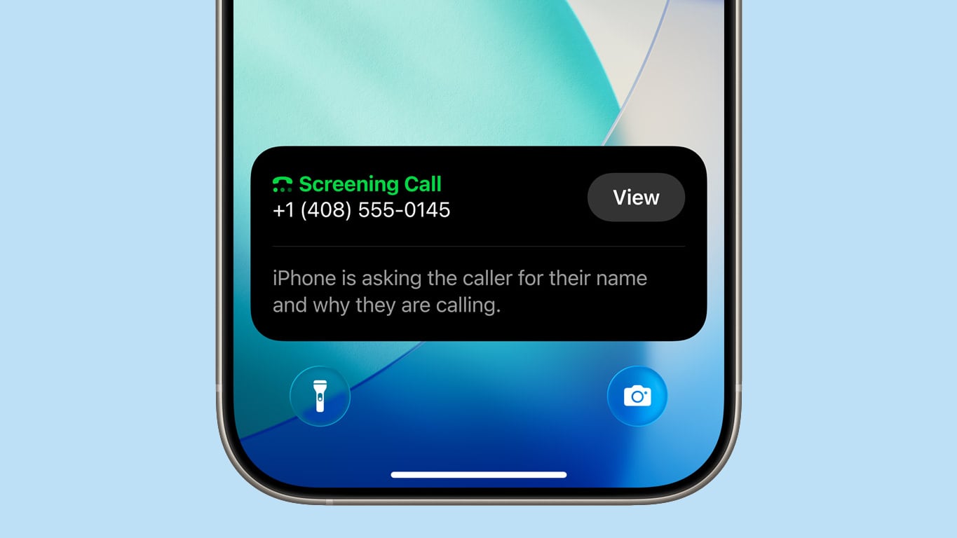 ios 26 phone app screening