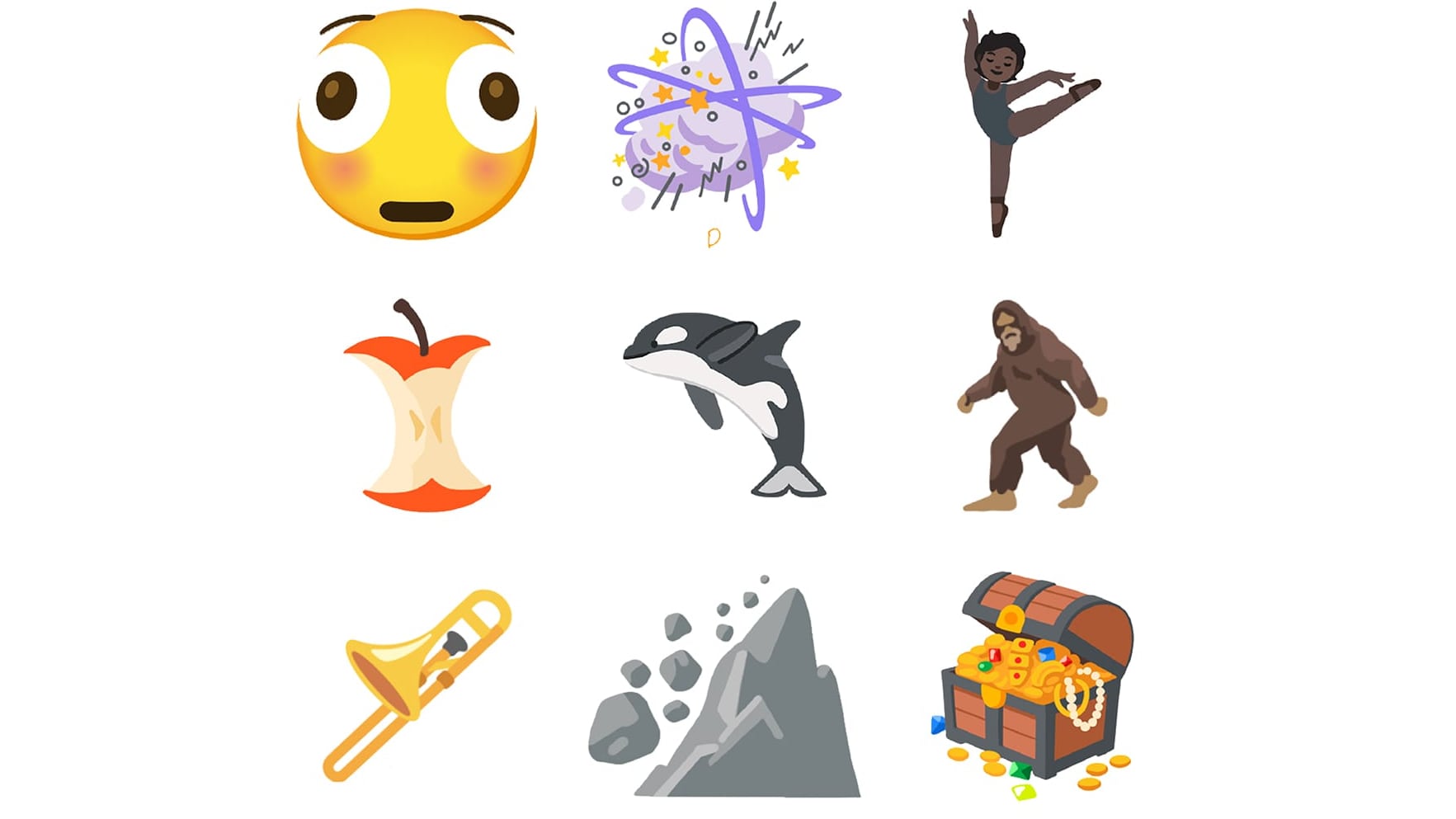 Bigfoot, Orca, Distorted Smiley Face and Treasure Chest Among New Emoji ...