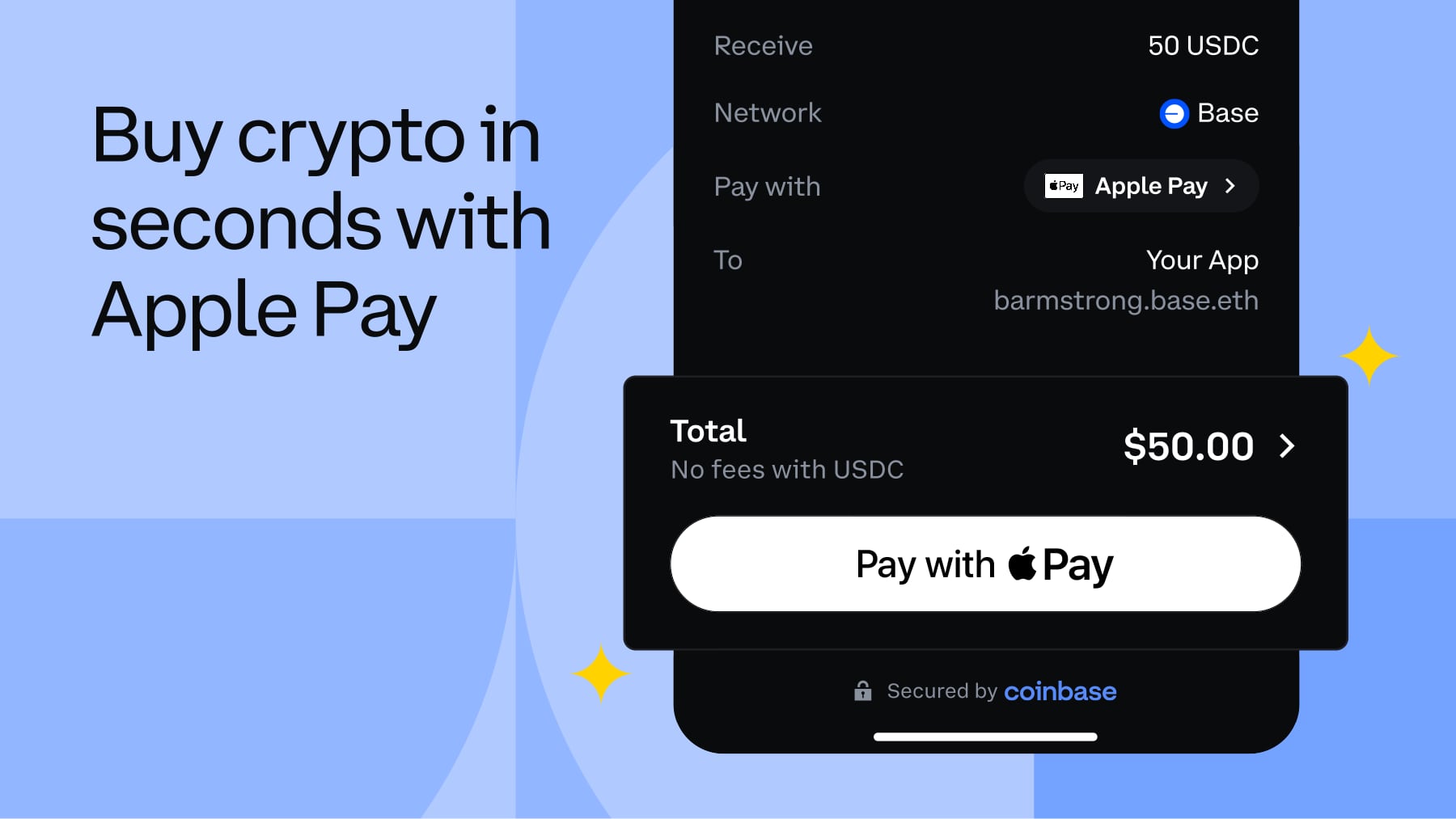 Coinbase Onramp Now Supports Buying Crypto With Apple Pay